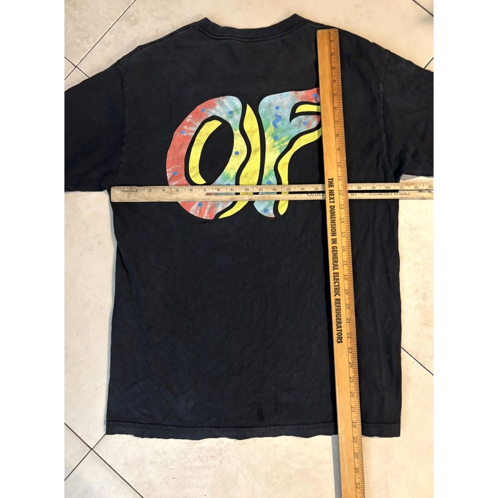 Vintage OFWGKTA Shirt Mens L Black OF Logo Graphic Tee Streetwear Tie Dye 90s Music Size US L / EU 52-54 / 3 - 7 Thumbnail