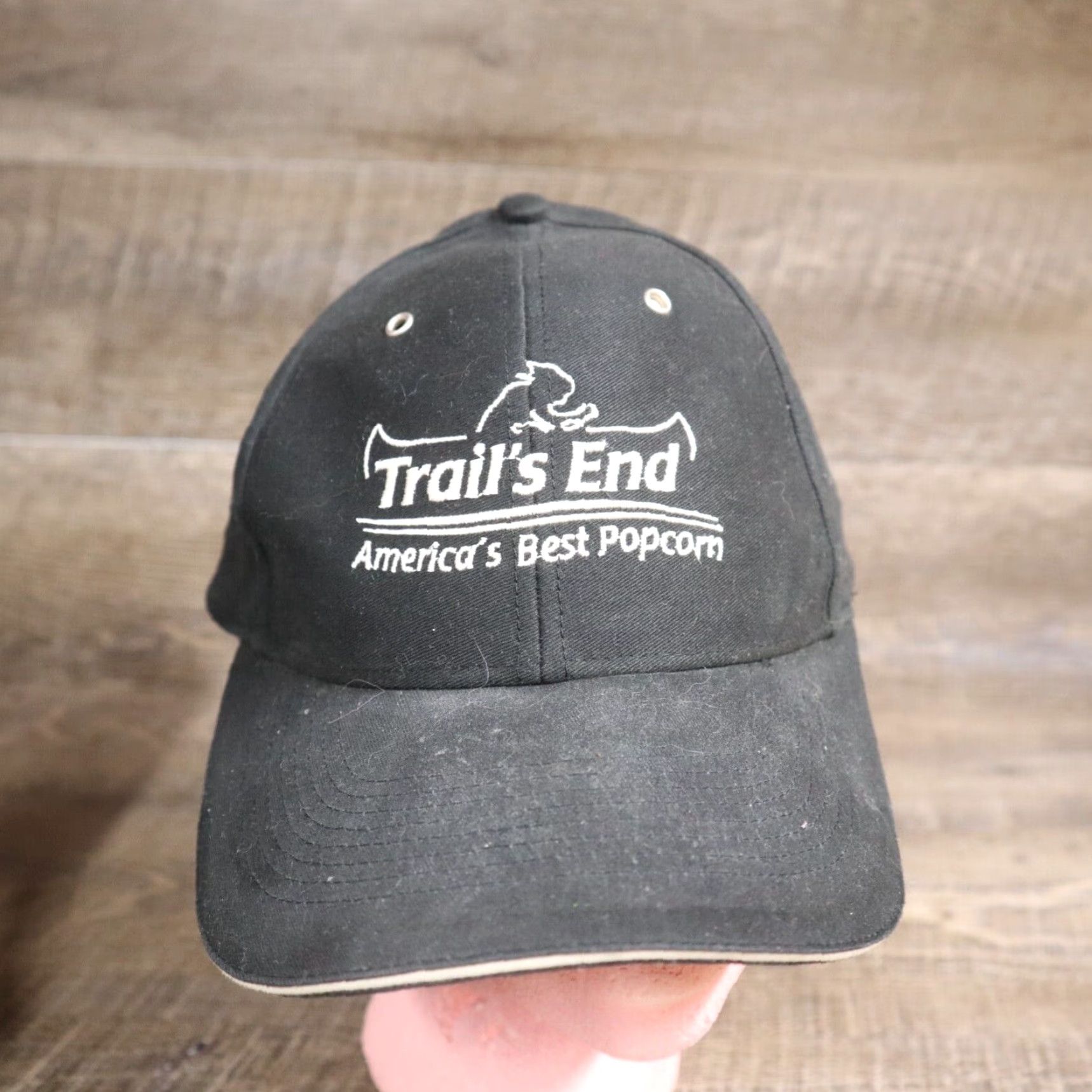 Vintage Hat Baseball Cap Adult Adjustable Black USA Trails End Boy Scouts Buckle Back Size ONE SIZE - 2 Thumbnail