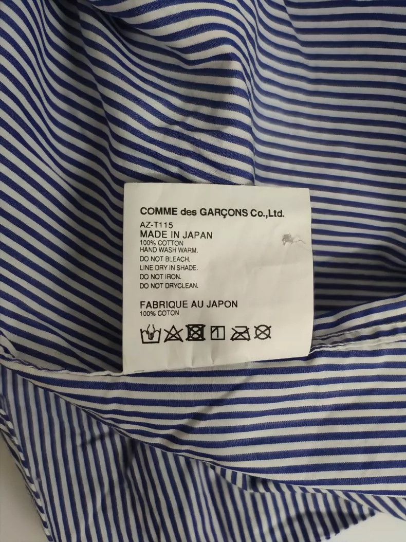 Comme des Garcons Comme Des Garcons Embroidered heart striped shirt 2503-Next Size L / US 10 / IT 46 - 5 Thumbnail