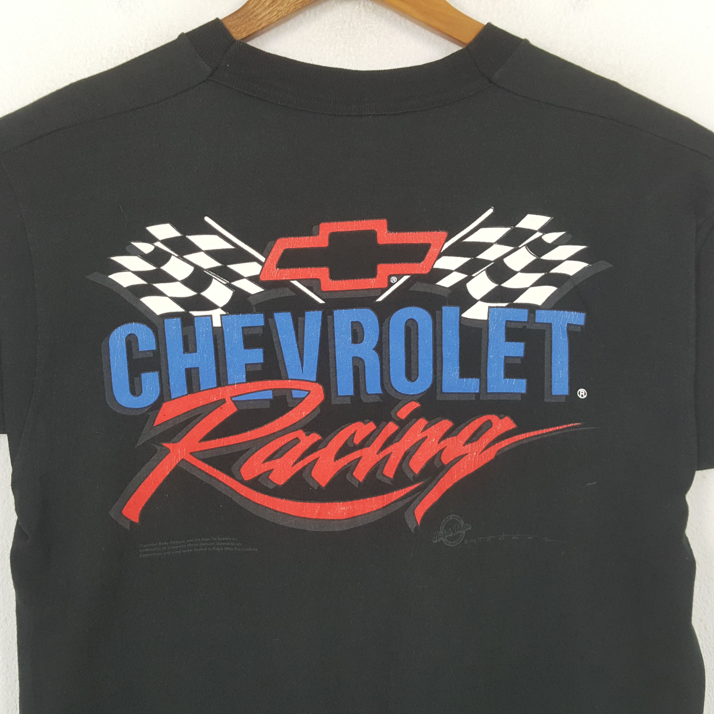 Chevrolet × Vintage Vintage CHEVROLET RACING Grand Prix T-shirt C285N26 Size US M / EU 48-50 / 2 - 2 Thumbnail