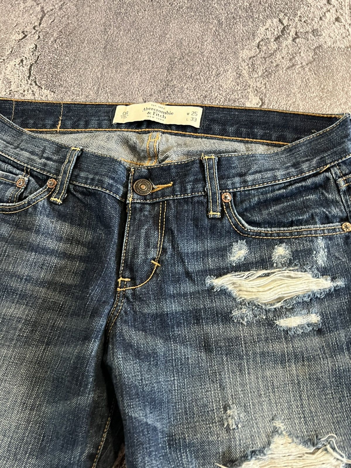 Vintage Vintage Distressed Y2K Flared Jeans / Rick Owens Style Glam Size US 29 - 3 Thumbnail