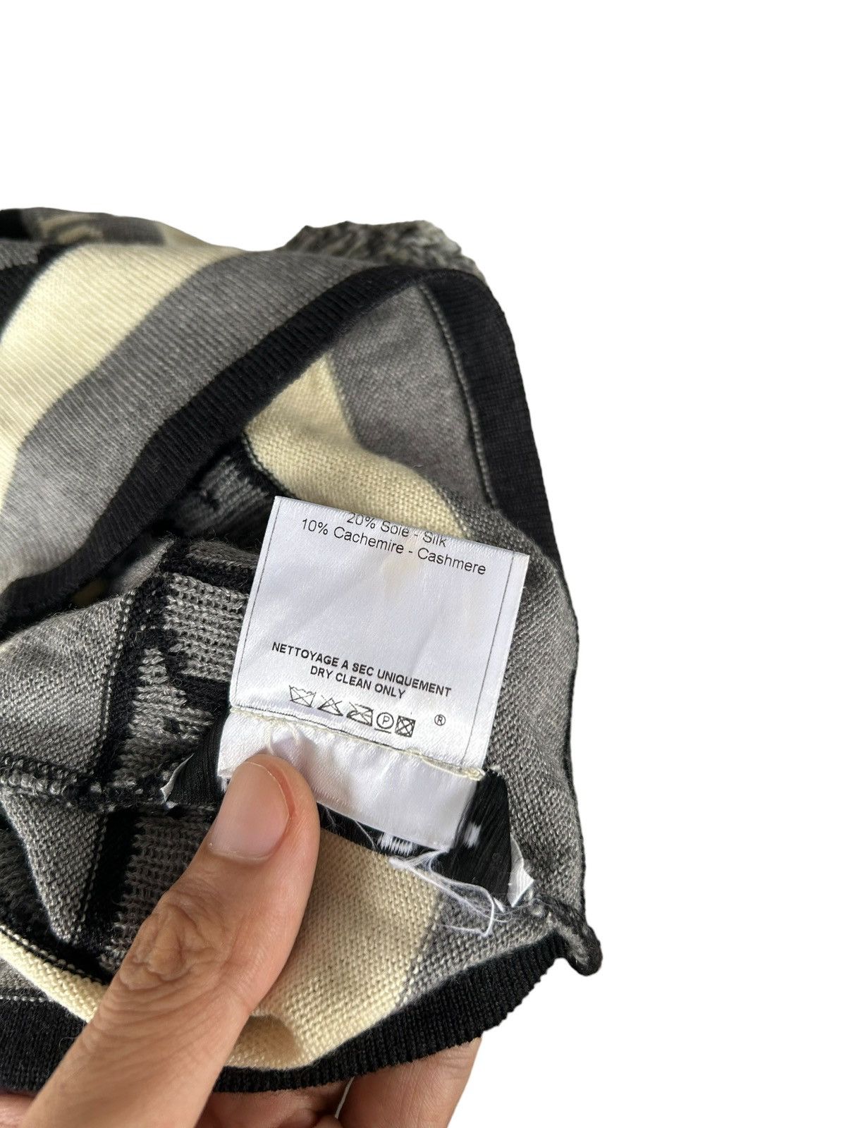 Christian Dior Monsieur Christian Dior Made in italy Beanie Hats Stripe pompom Size ONE SIZE - 11 Thumbnail
