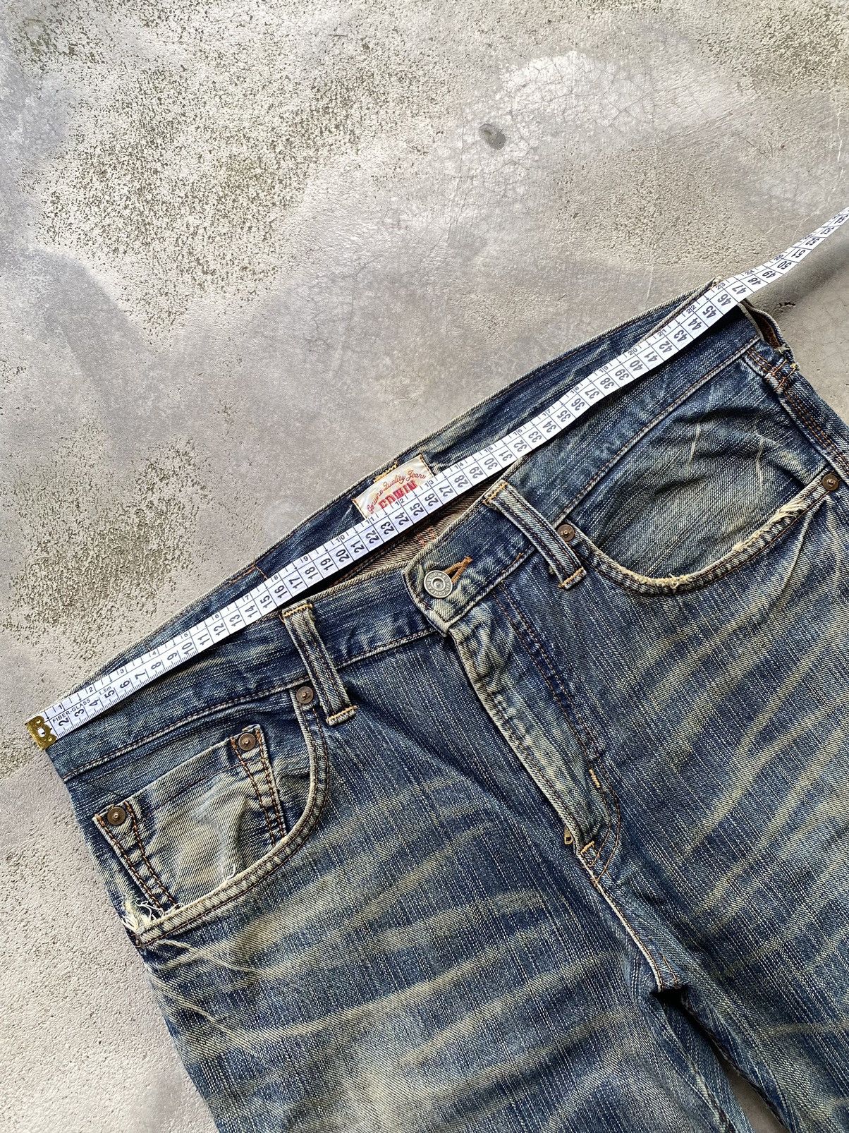 Edwin × If Six Was Nine Vintage Edwin Distressed Jeans Size US 34 / EU 50 - 13 Thumbnail
