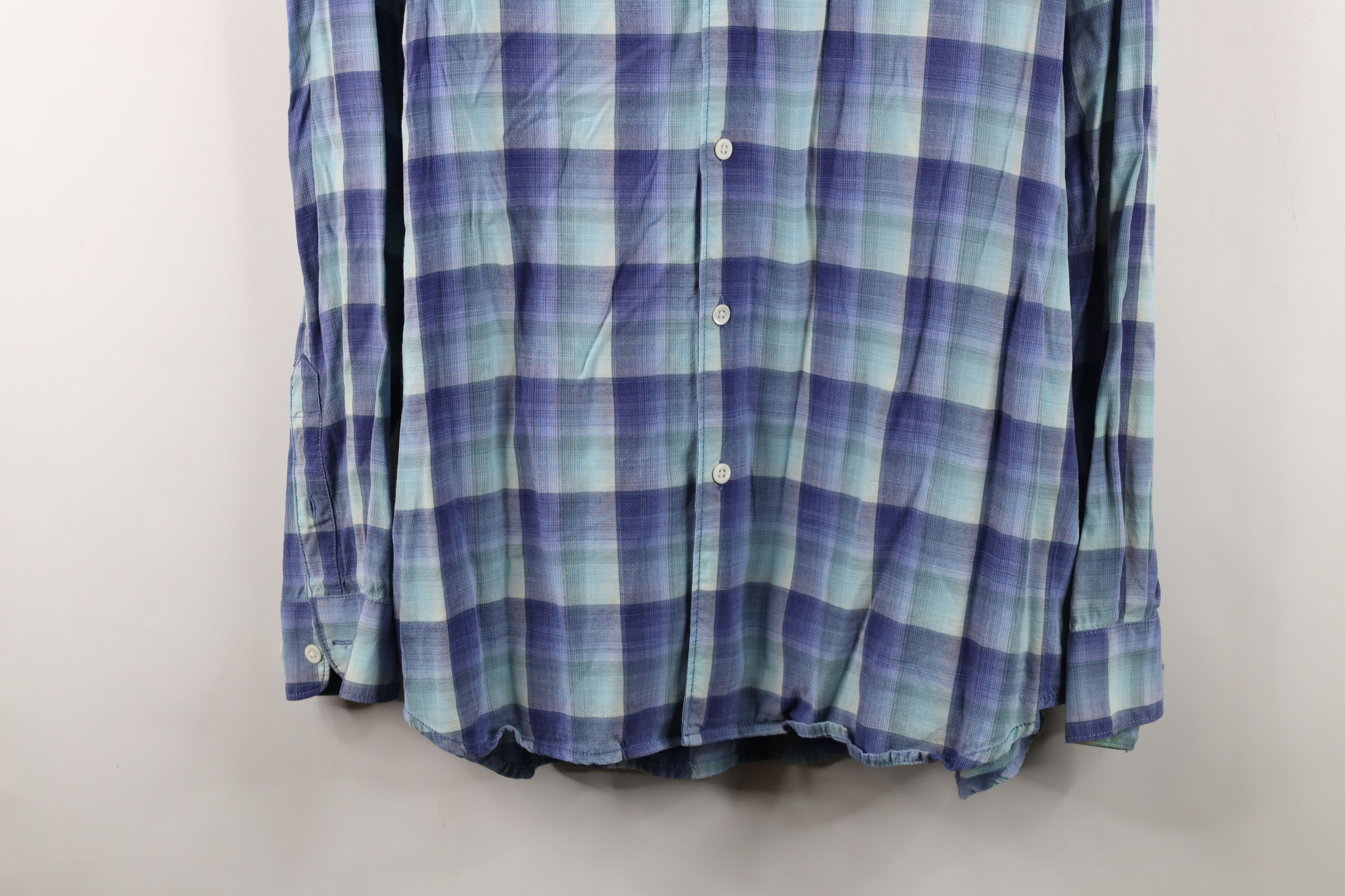 Tommy Bahama Vintage Tommy Bahama Blend Collared Button Shirt Plaid Size US L / EU 52-54 / 3 - 3 Thumbnail