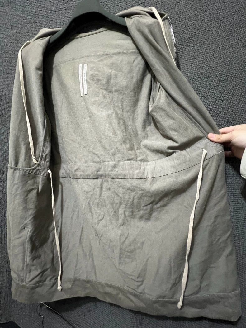 Rick Owens Rick Owens 17 FW Mainline Sand Drawstring Hooded Zip Hoodie Size US M / EU 48-50 / 2 - 7 Thumbnail