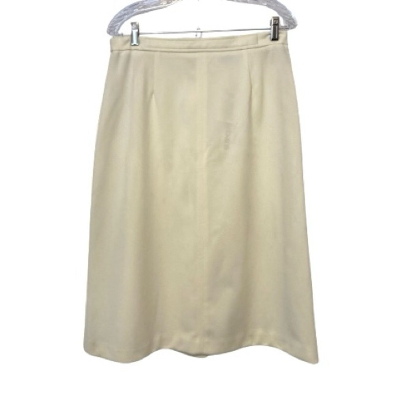 Other NWT Vintage Country Suburbans Ivory A-Line Back Slit Skirt Size 36" / US 14 / IT 50 - 1 Thumbnail