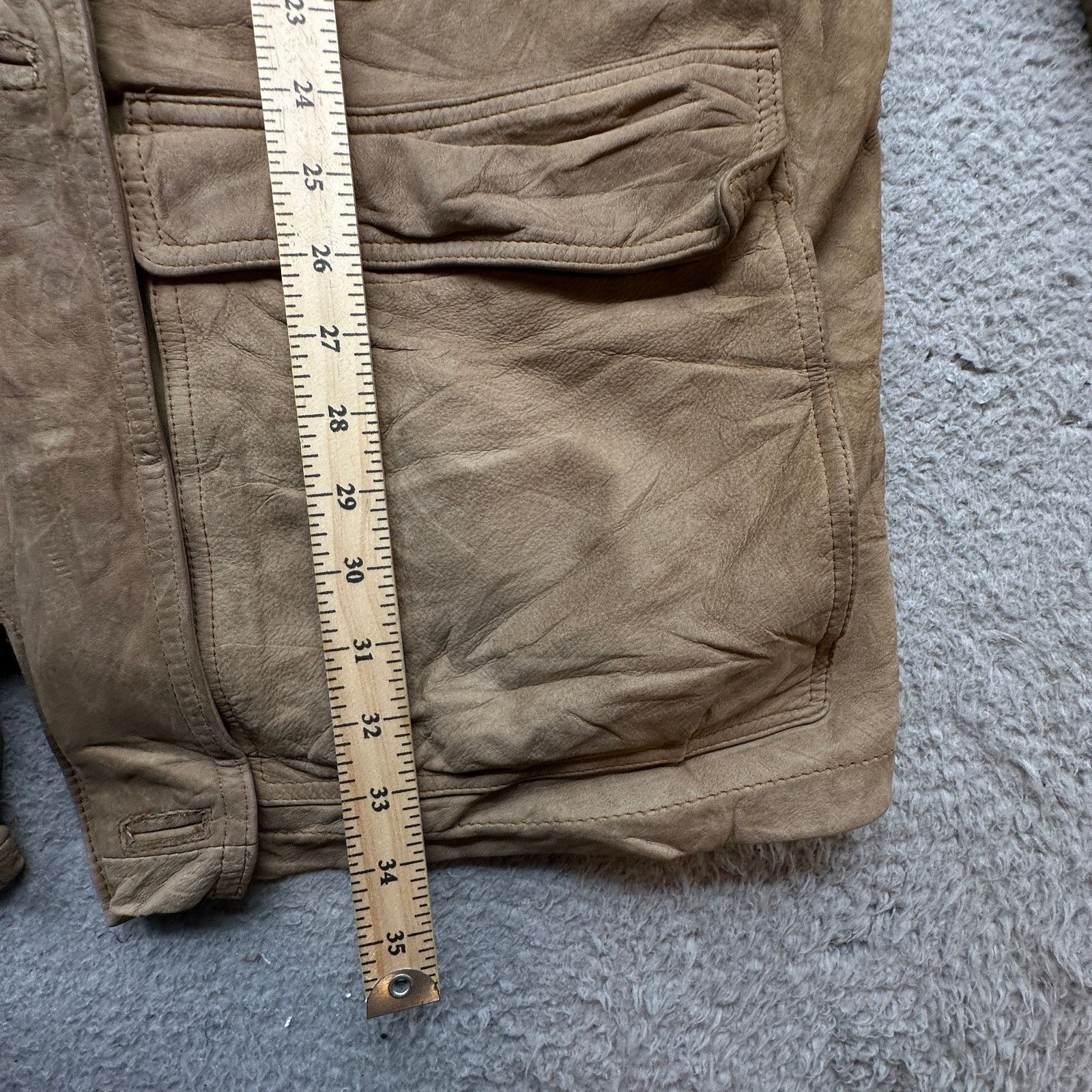 Reed Vintage Reed Leather Barn Chore Coat Jacket XL Khaki Butter Size US XL / EU 56 / 4 - 4 Thumbnail