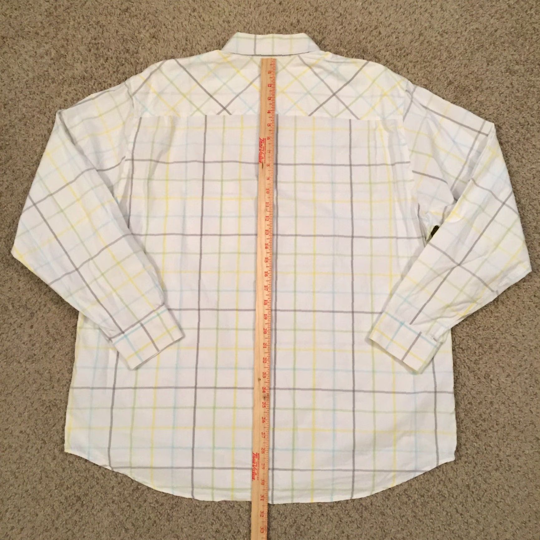 Old Navy Old Navy Shirt Mens XL White Check Long Sleeve Button Down Size US XL / EU 56 / 4 - 6 Thumbnail