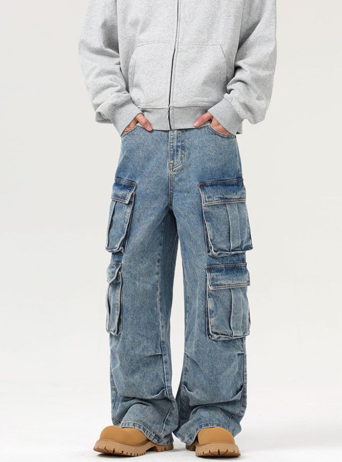 Vintage Men's Vibe American Retro Multi-Pocket Work Jeans Size US 32 / EU 48 - 1 Thumbnail