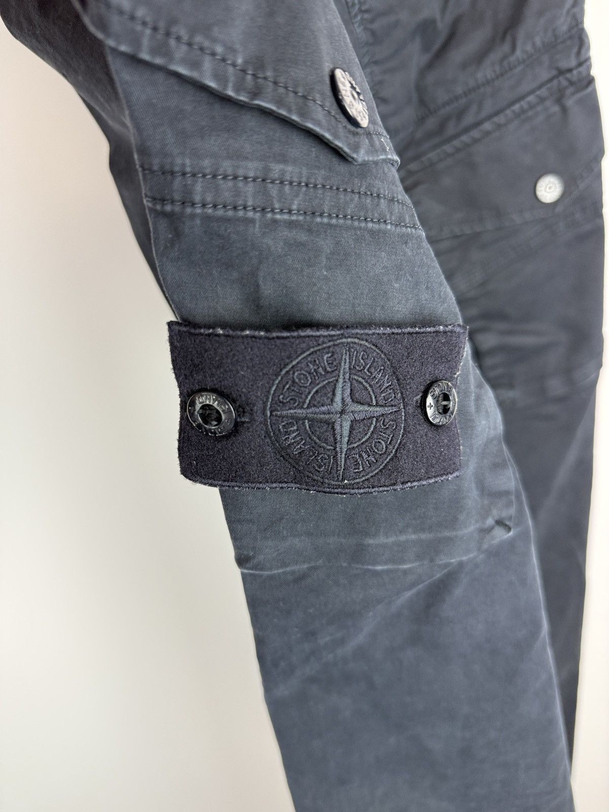 Stone Island Blue Stone Island Ghost Cargo pants Size US 29 - 3 Thumbnail