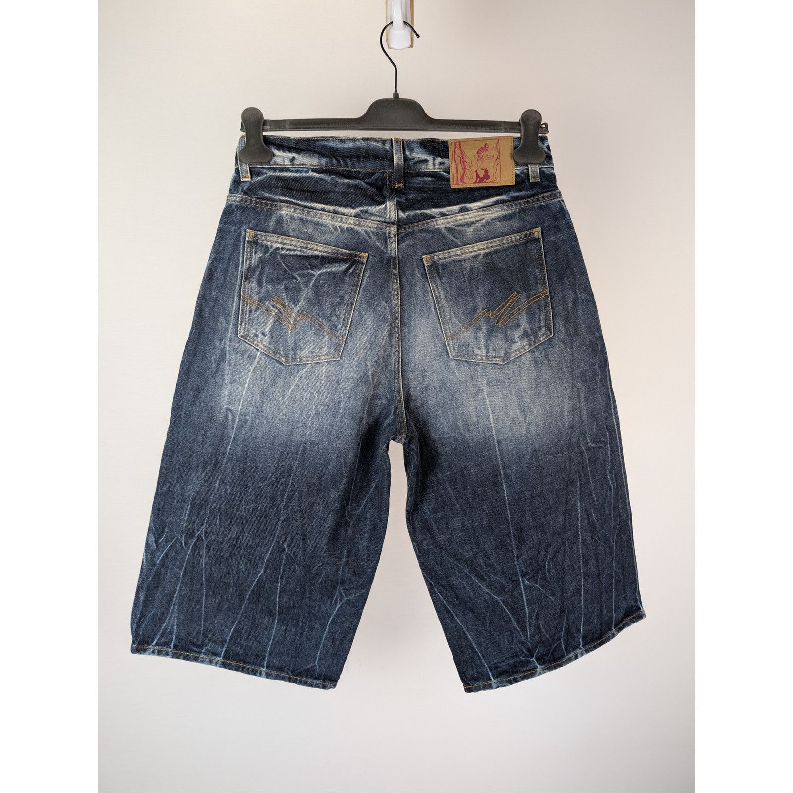 Martine Rose o1rshd1 Zip Denim Jean Short in Blue Acid Size US 32 / EU 48 - 9 Thumbnail