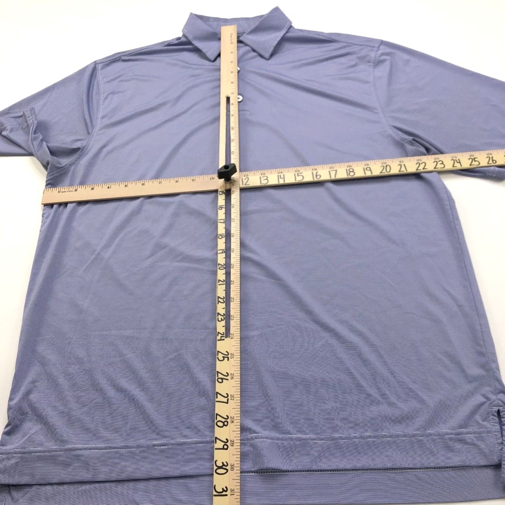 Footjoy FootJoy FJ Large Purple Mens Golf Polo Striped Shirt SS Stretch Button Shirt Size US L / EU 52-54 / 3 - 5 Thumbnail
