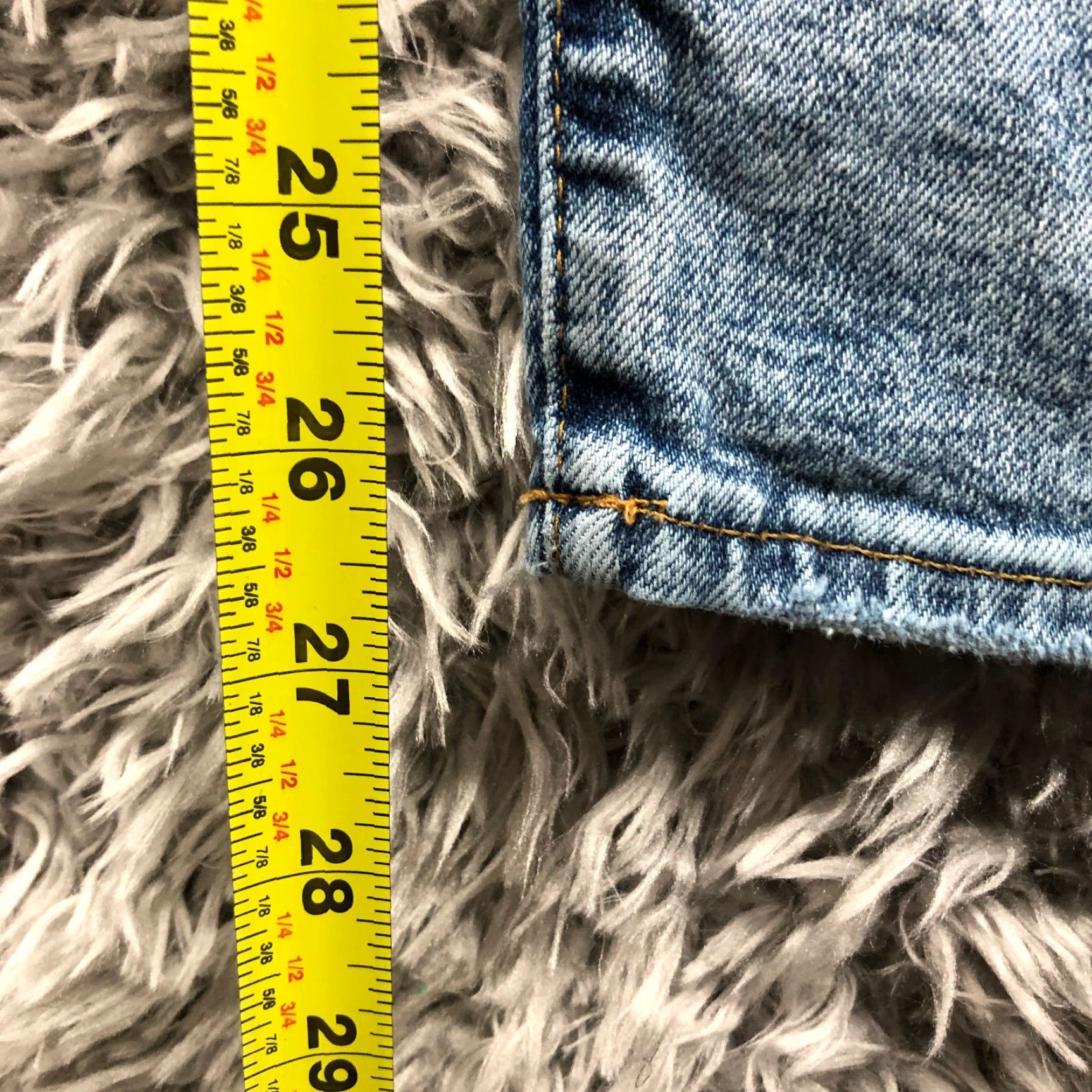 American Eagle Outfitters American Eagle Athletic Jeans Mens Size 28x30 Straight Leg Wash Blue Denim Size US 28 / EU 44 - 3 Thumbnail