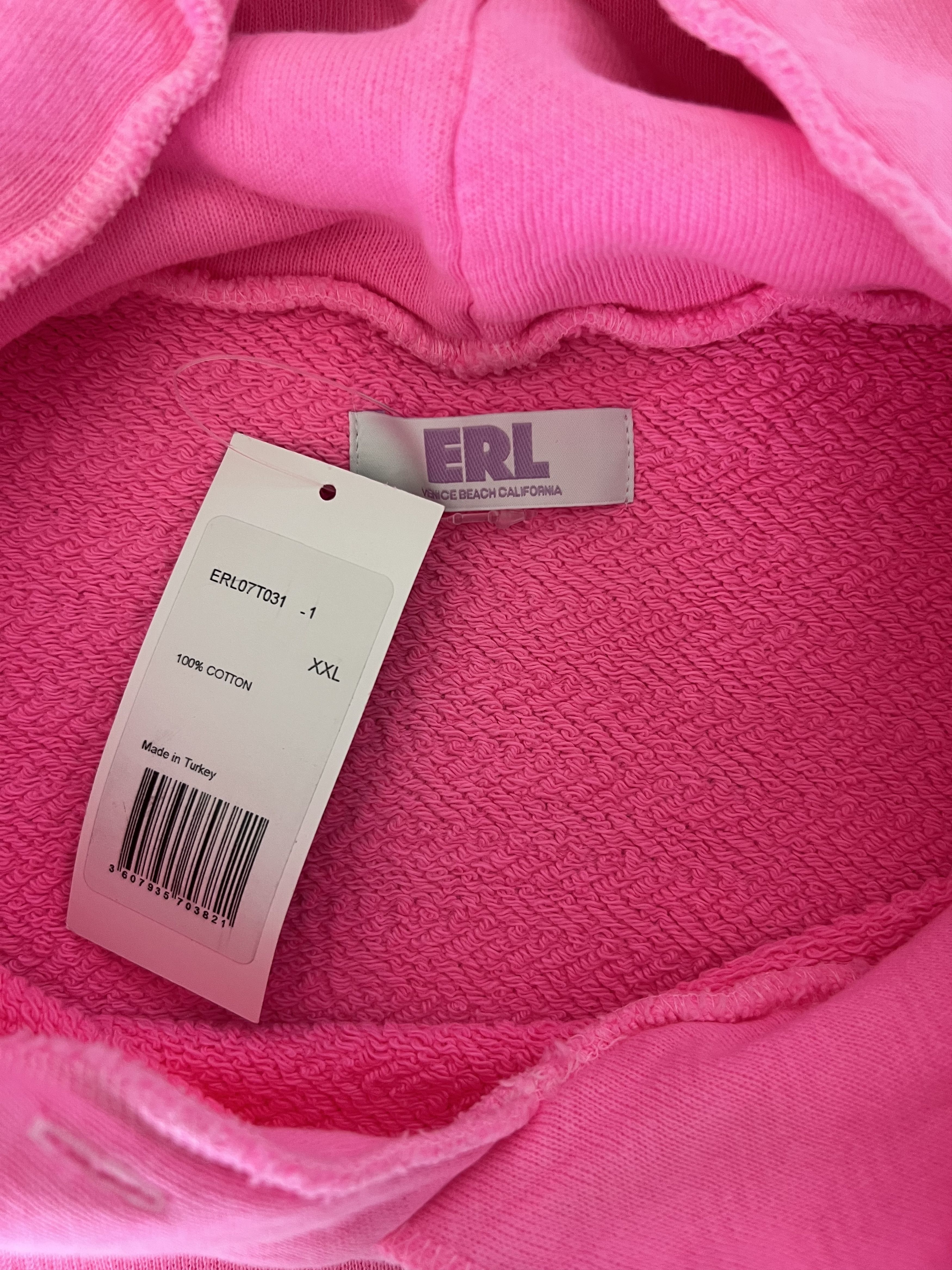 ERL ERL Venice Silver Printed Hoodie in Pink Size US XXL / EU 58 / 5 - 7 Thumbnail