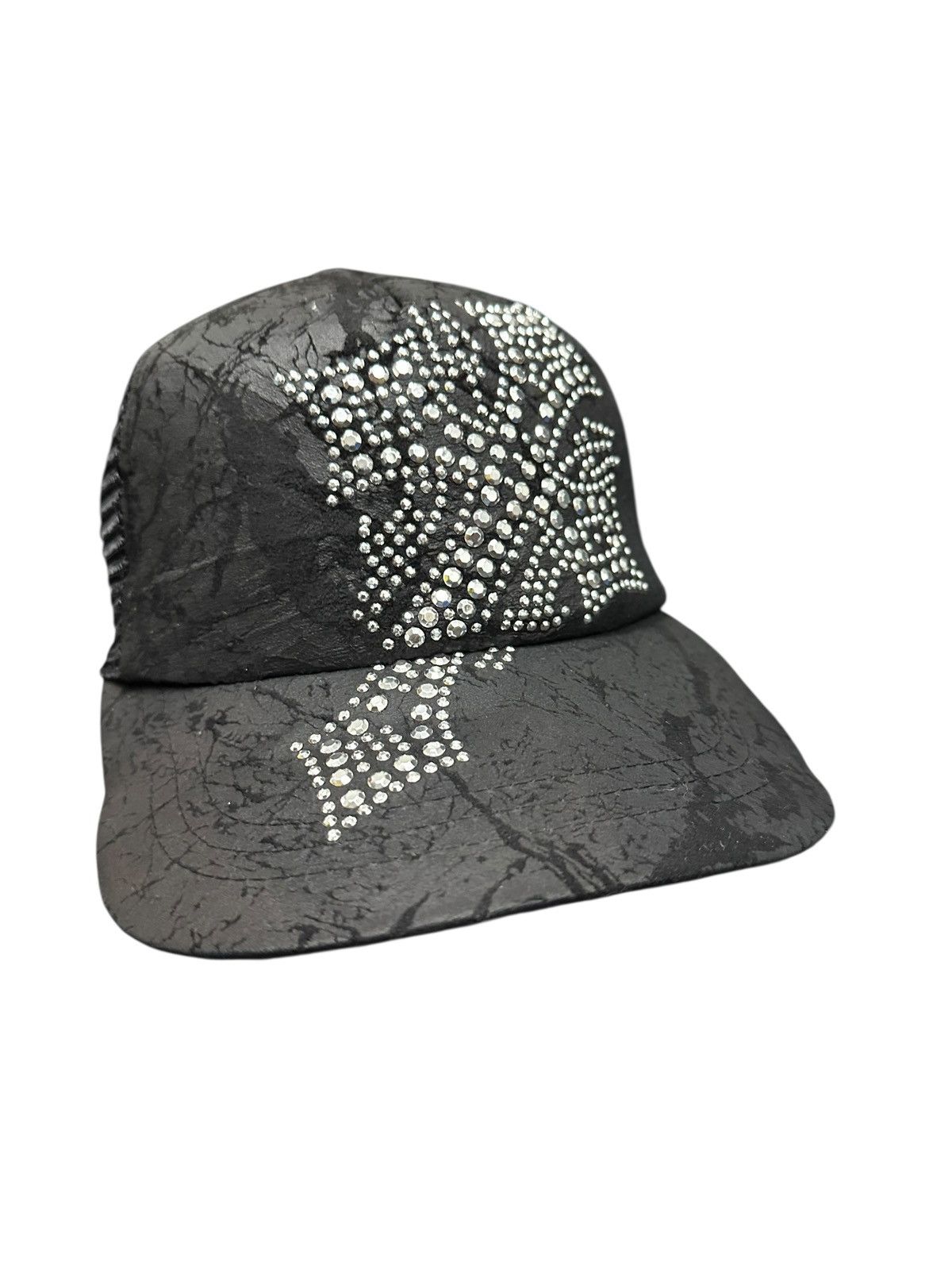 Japanese Brand Black Trucker Cap Inspired by Chrome H Size ONE SIZE - 5 Thumbnail