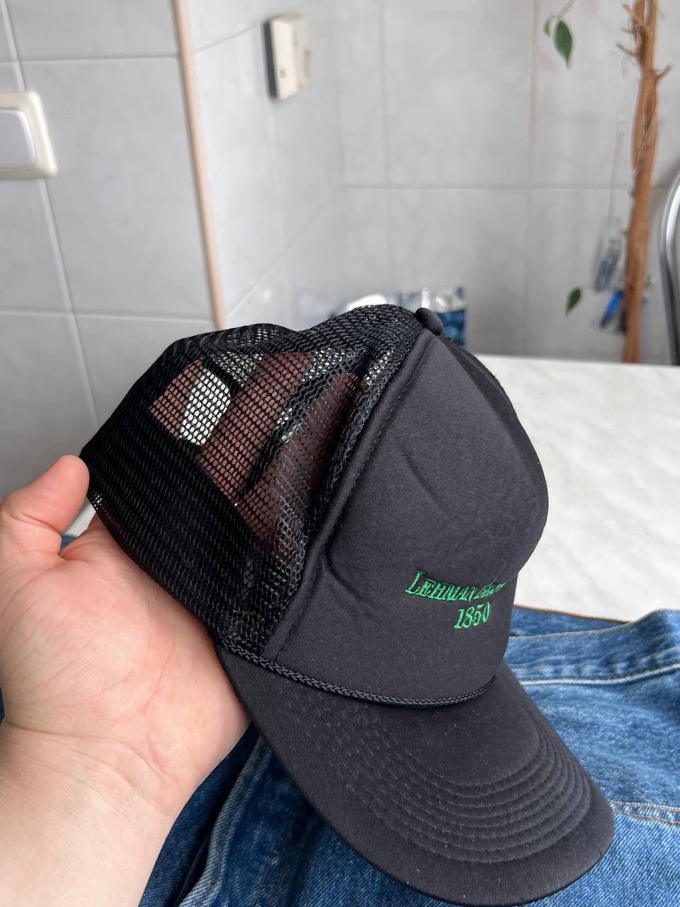 Other Vintage 90s Lehman Brothers big logo bank cap hat mesh Size ONE SIZE - 2 Thumbnail
