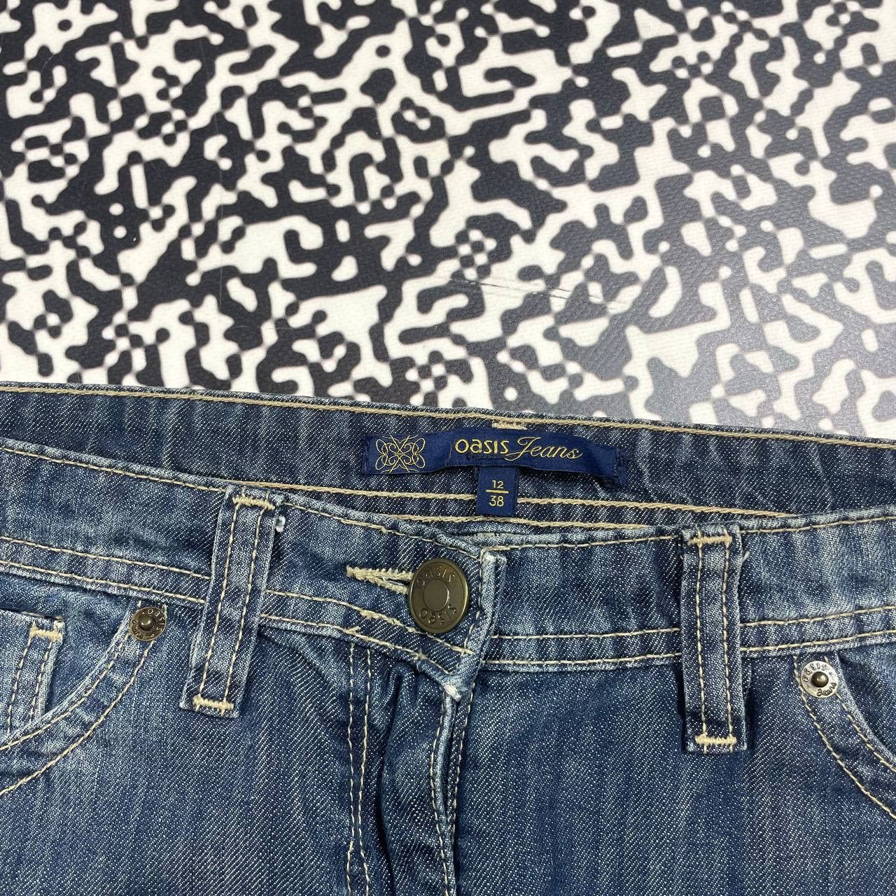 Japanese Brand Vintage Y2K Japanese Denim Retro Mini Skirt 90s Style Size 29" - 13 Thumbnail