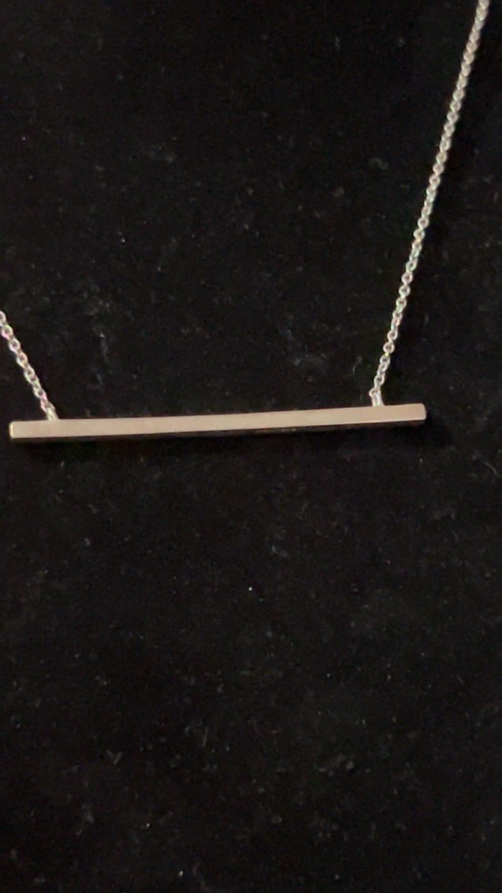 The Unbranded Brand Women's Unbranded Silver Bar Necklace One Size Size ONE SIZE - 2 Thumbnail