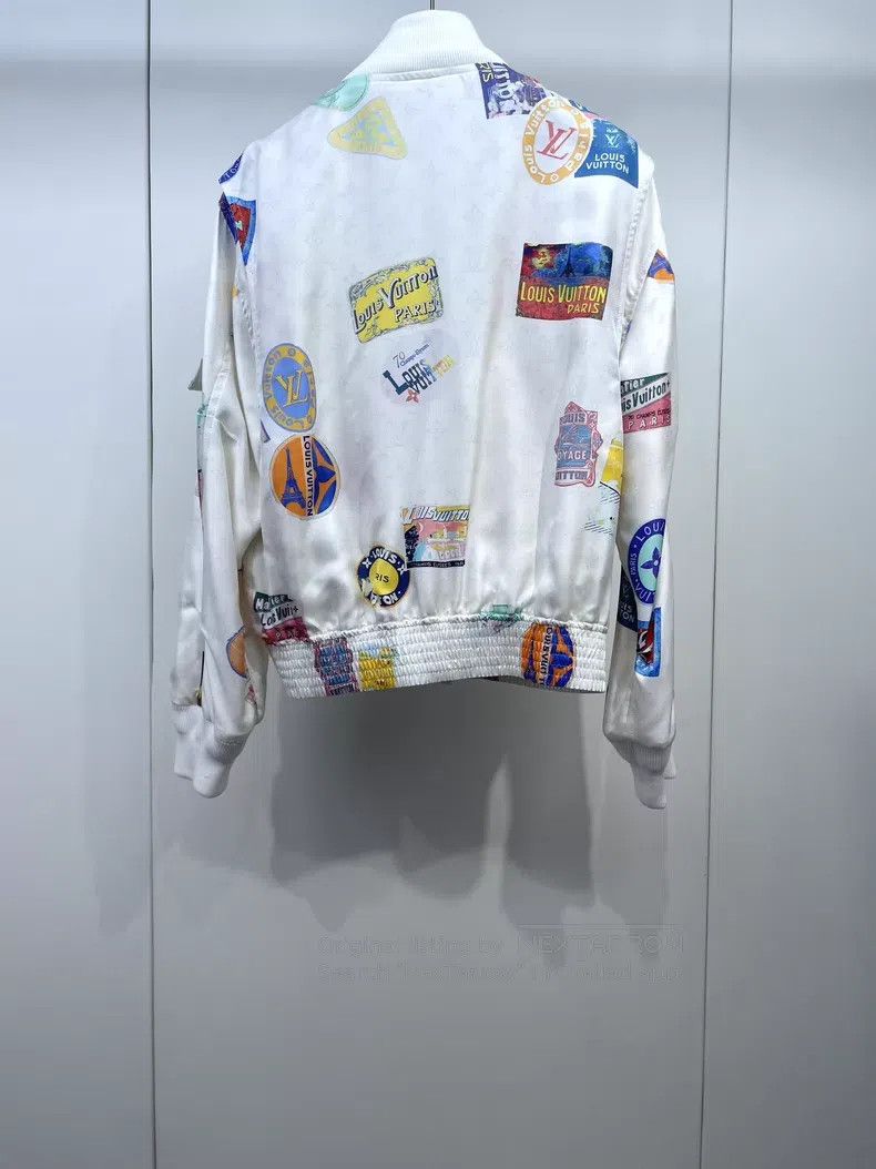 Louis Vuitton Louis Vuitton Flying Seal Silk Jacket Size XXS / US 00 / IT 34 - 2 Thumbnail