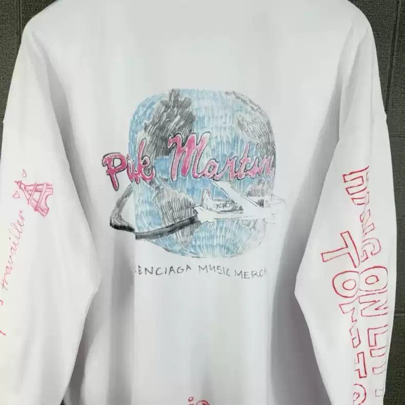 Balenciaga Balenciaga Balenciaga Pink Martini Limited Graffiti Letter Size US S / EU 44-46 / 1 - 5 Thumbnail