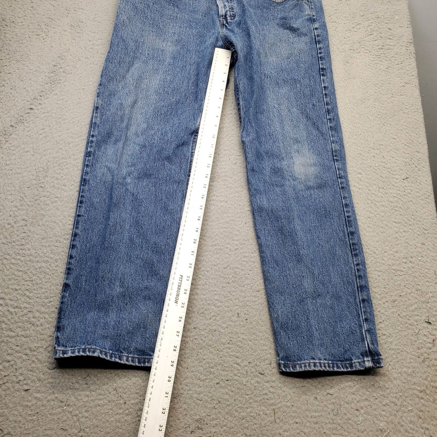 Lee Lee Jeans Mens Regular Fit 38x30 Blue Denim Flat Front Straight Leg Jeans Size US 38 / EU 54 - 5 Thumbnail