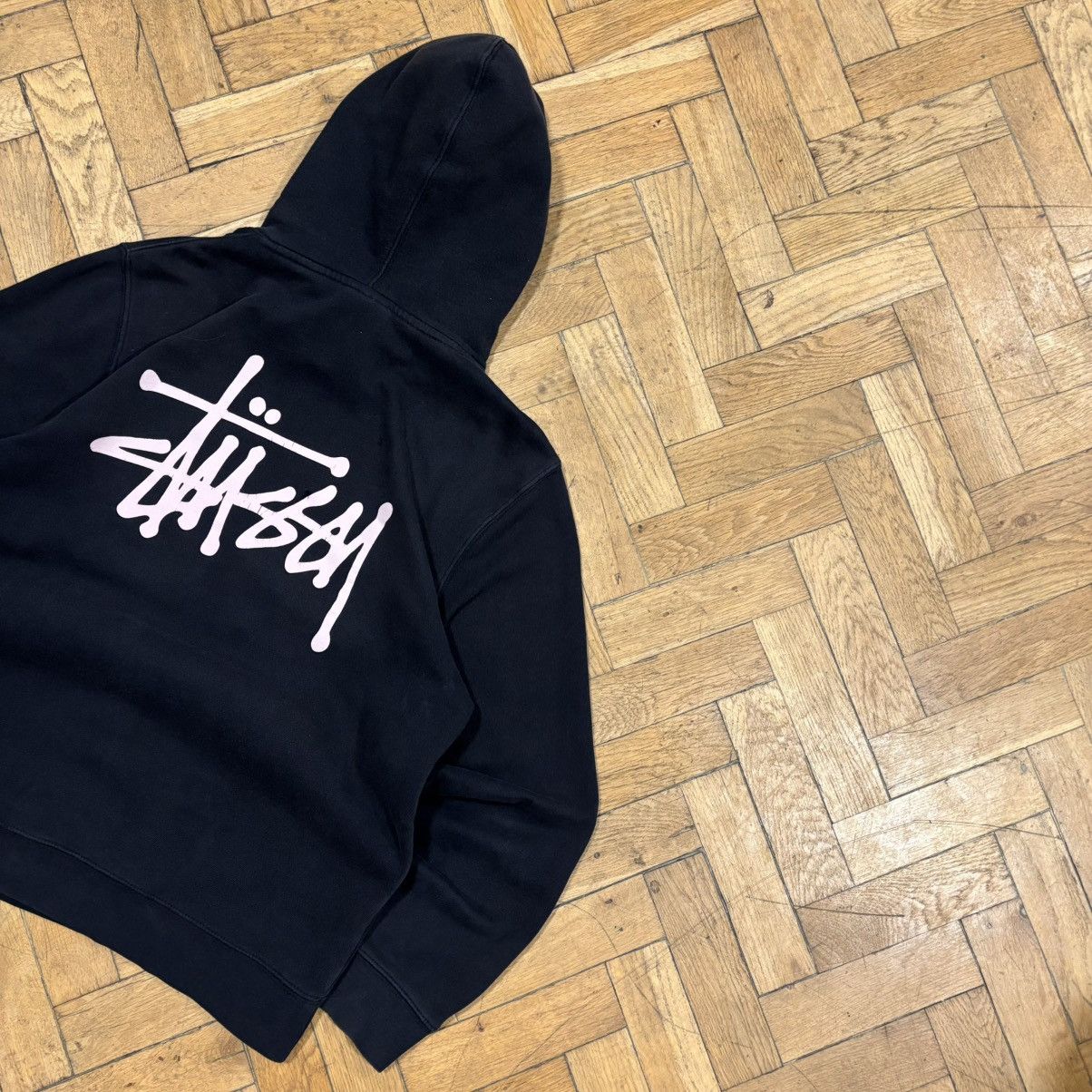 Stussy Vintage Stussy USA Baggy Hoodie Embroidered Logo Y2K Black Size US M / EU 48-50 / 2 - 2 Thumbnail