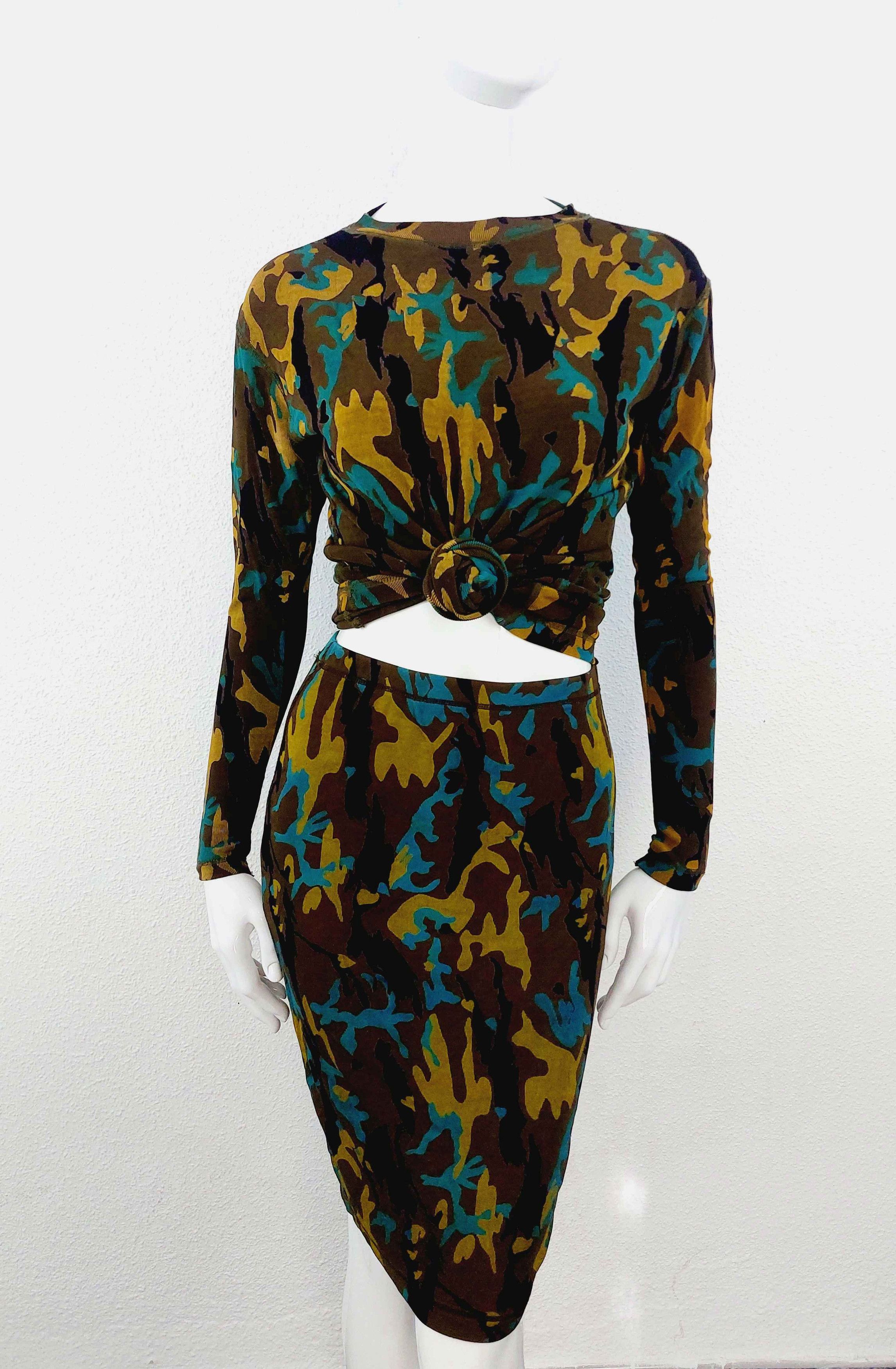 Jean Paul Gaultier Jean Paul Gaultier Junior Camouflage Military Tactical Dress Size M / US 6-8 / IT 42-44 - 1 Thumbnail