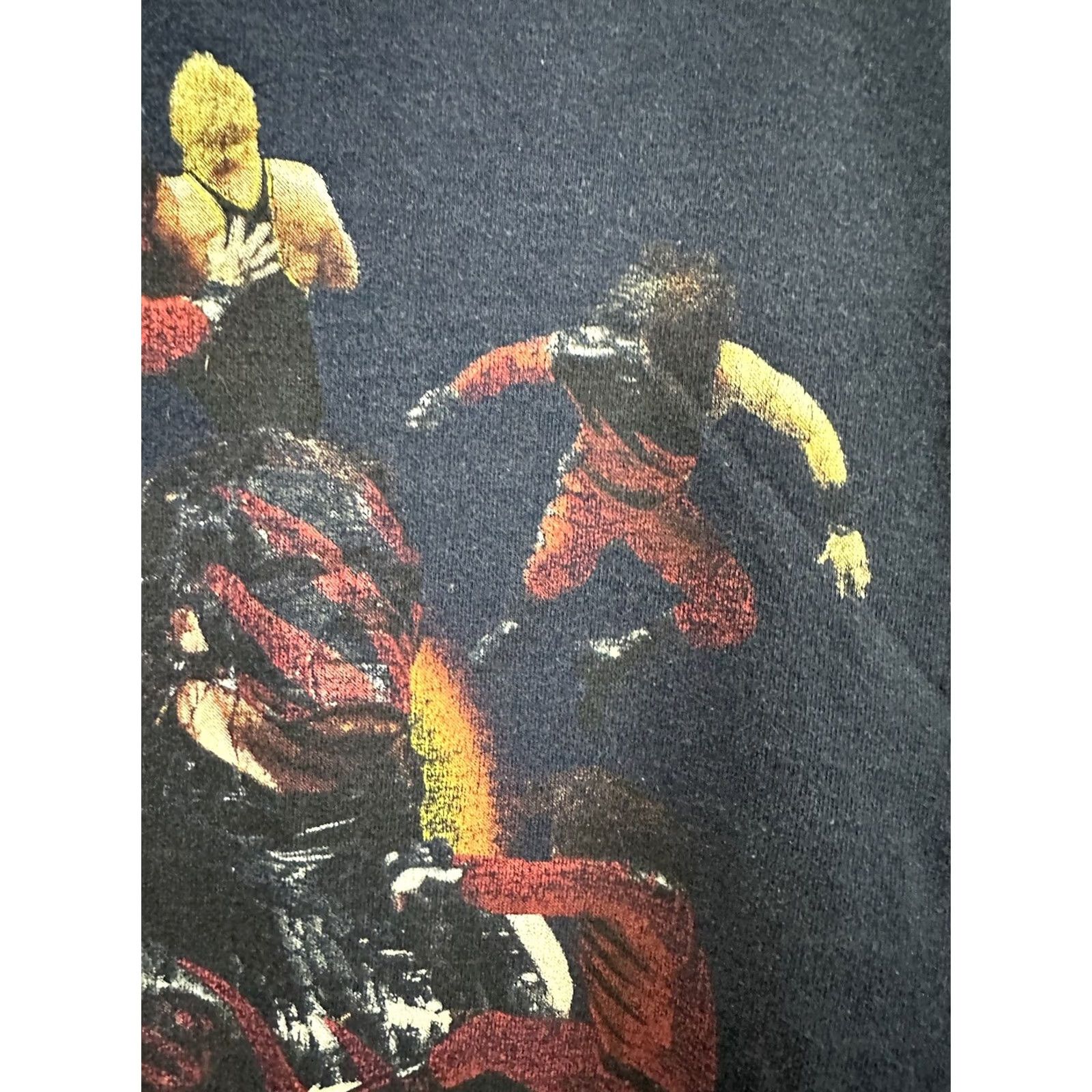 Fruit Of The Loom VTG Kane WWF WWE Wrestling Mask Stunt Moves T-Shirt Size S Men Blue Shirt Size US S / EU 44-46 / 1 - 7 Thumbnail