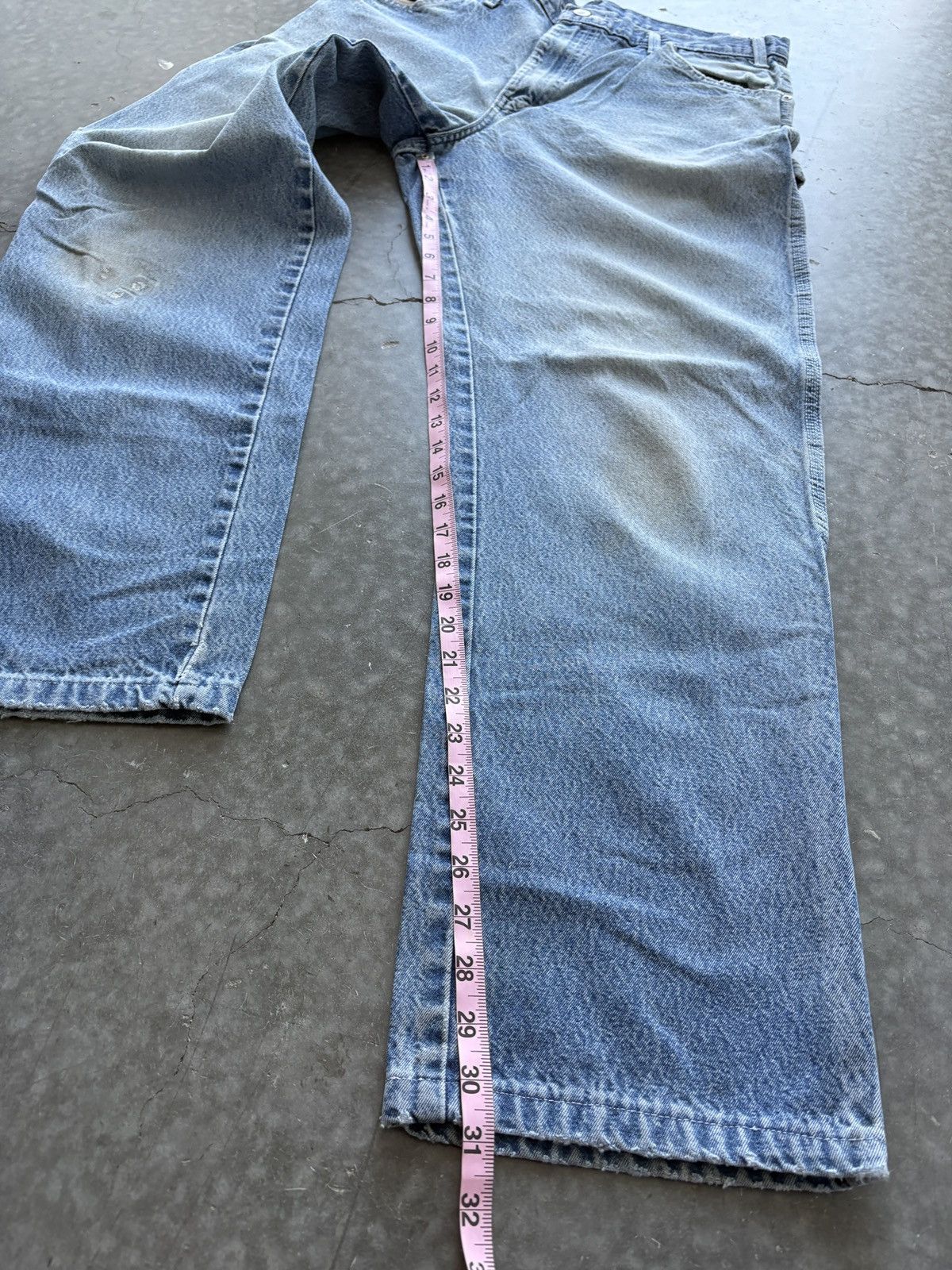 Dickies Thrashed Vintage Y2K Dickies Carpenter Jeans 36x31 Faded Size US 36 / EU 52 - 15 Thumbnail