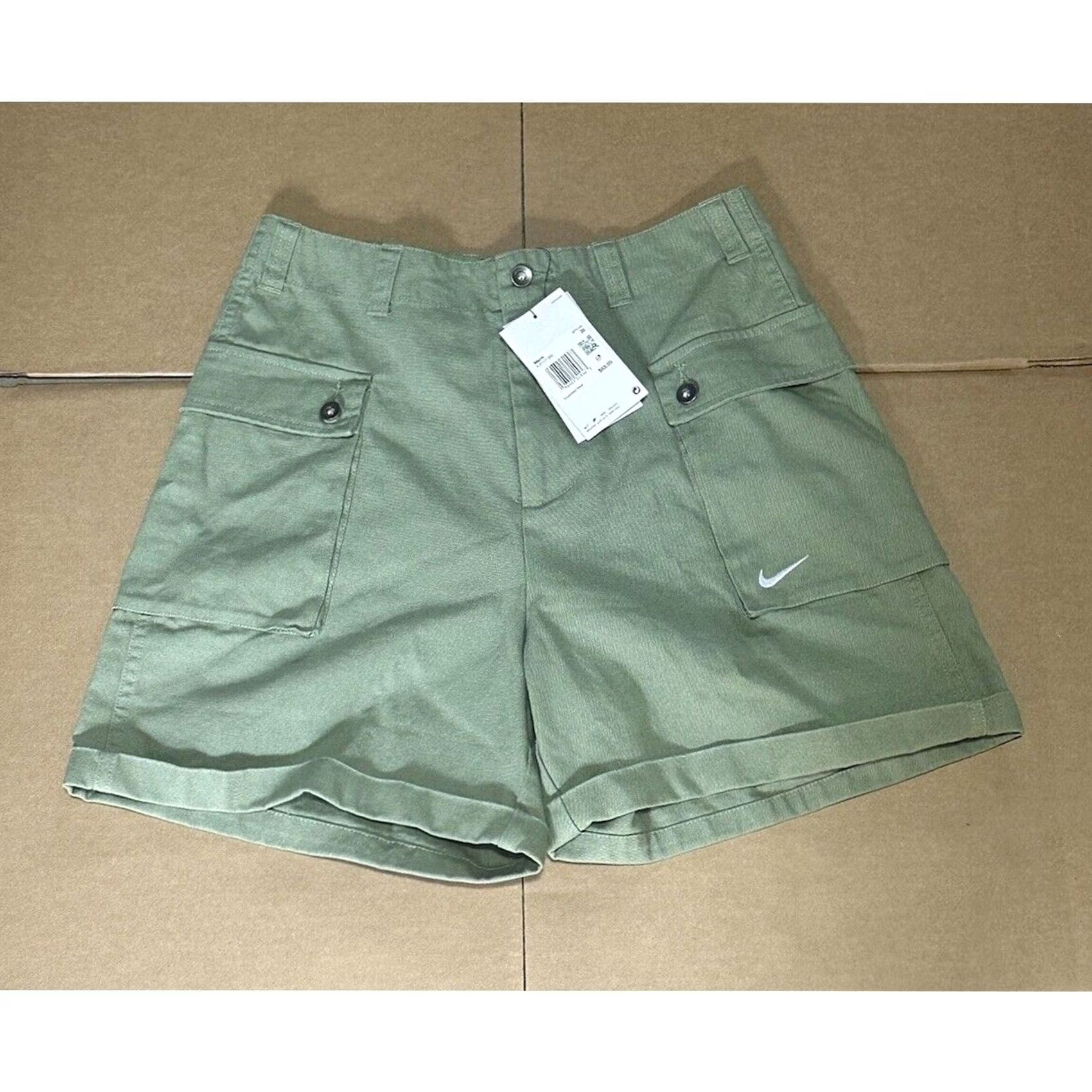 Nike Nike Life Men's Green Cargo Shorts 5" Inseam Size 28 Casual Sportswear FJ7137-386 Size US 28 / EU 44 - 3 Thumbnail