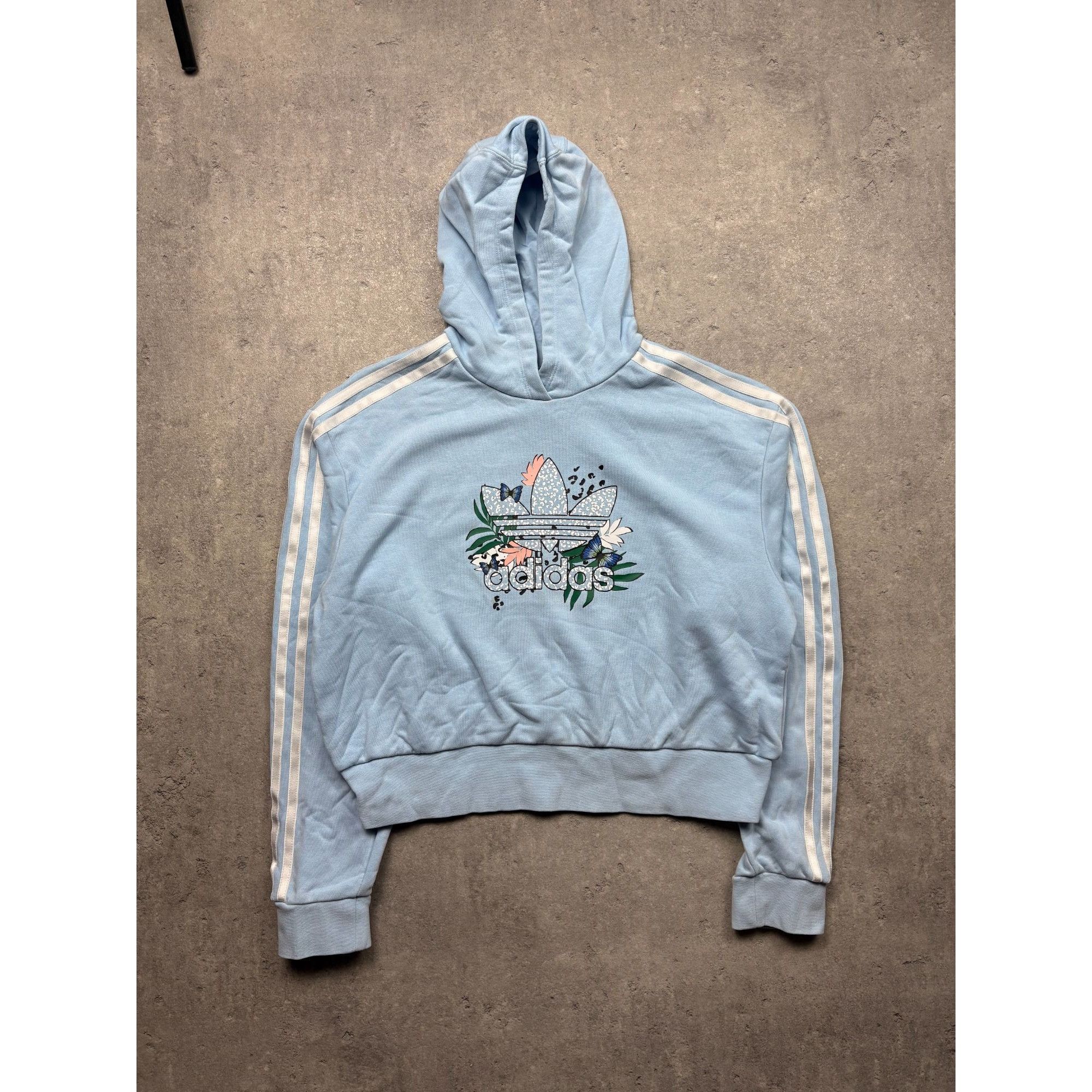 Adidas ✨ adidas x HER Studio London Cropped Hoodie – Pastel Blue & Size S / US 4 / IT 40 - 1 Thumbnail