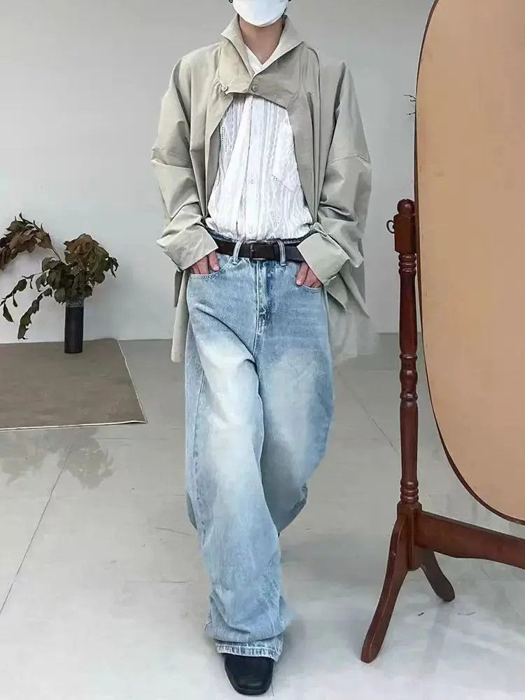 Japanese Brand Vintage washed street Y2K baggy jeans Size US 32 / EU 48 - 5 Thumbnail