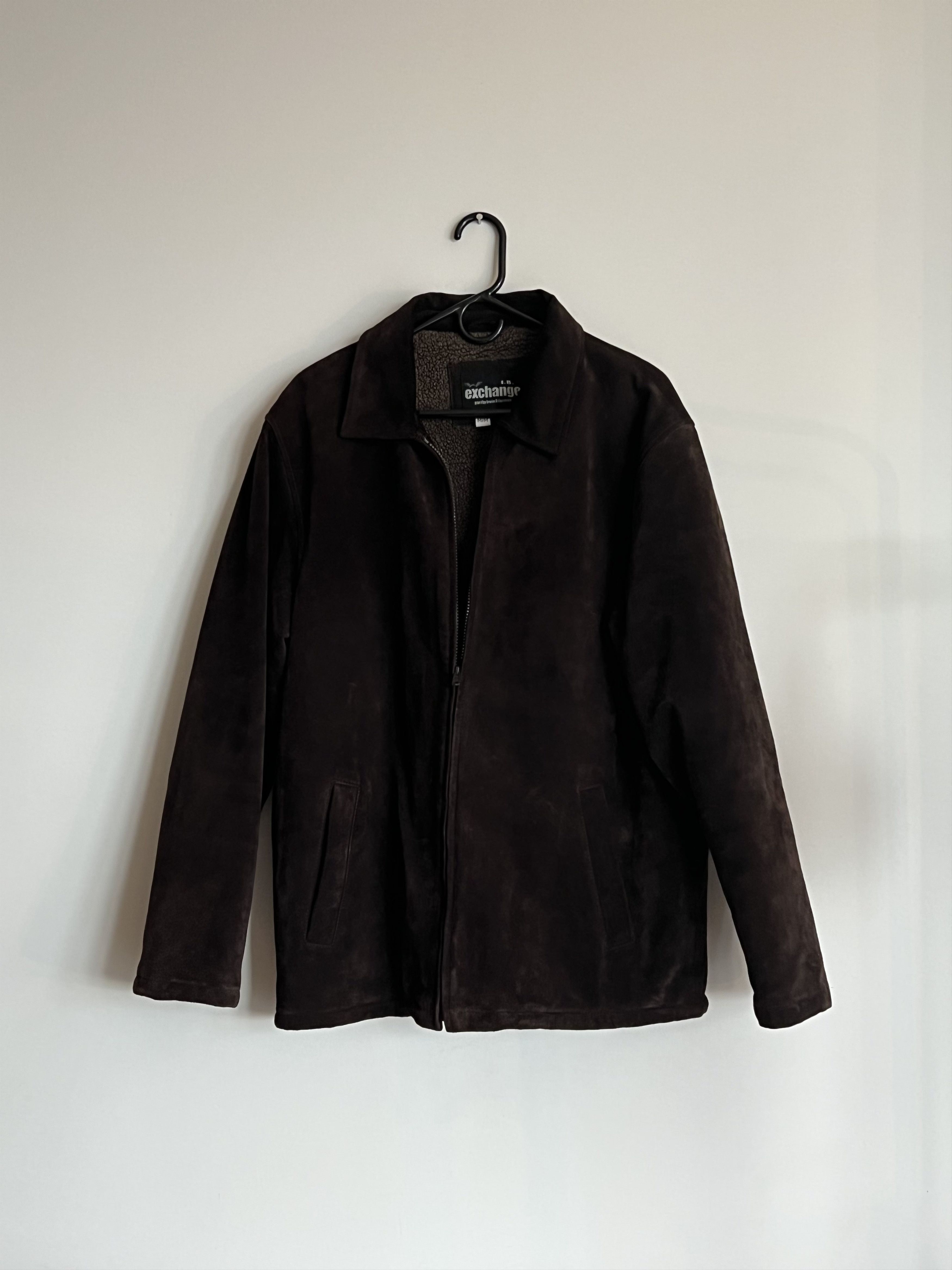 Perry ellis suede jacket best sale