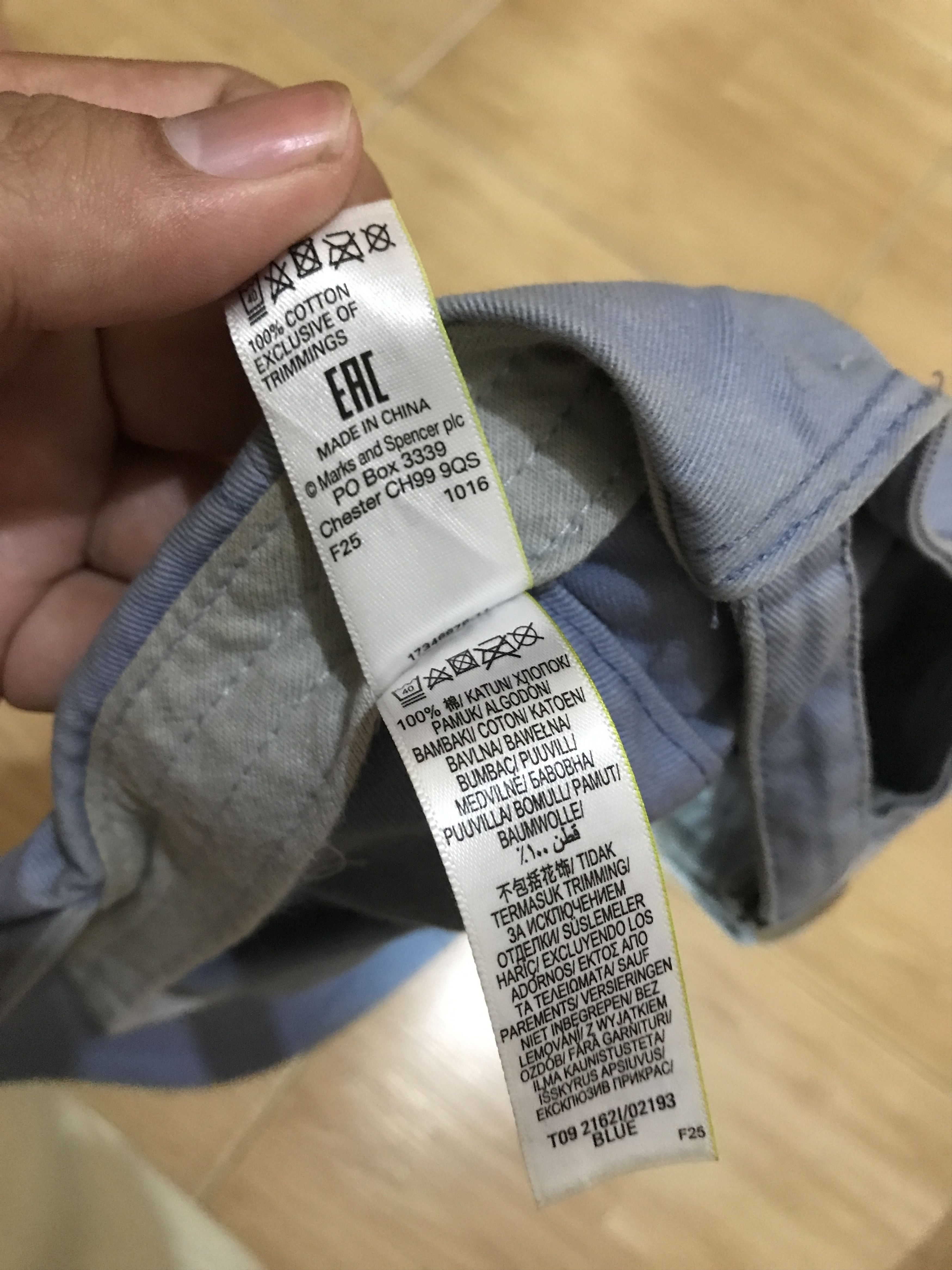 Marks & Spencer × Other UK Marks And Spencer Sky Blue Cap Basic All Size Size ONE SIZE - 4 Thumbnail