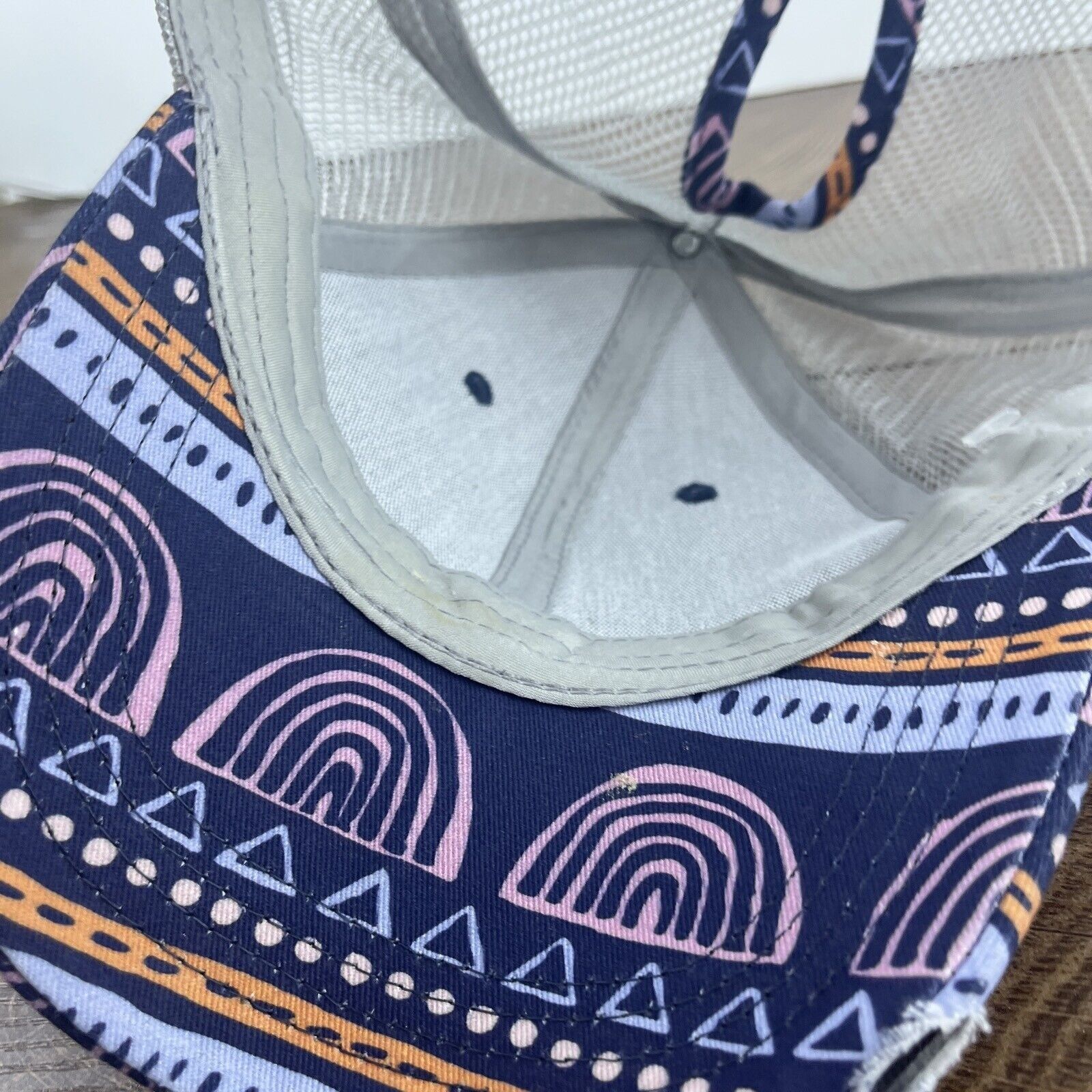 Other Blue Creative Hatr Rainbow Pyramid Blue Hat Adjustable Adult Size ONE SIZE - 11 Thumbnail