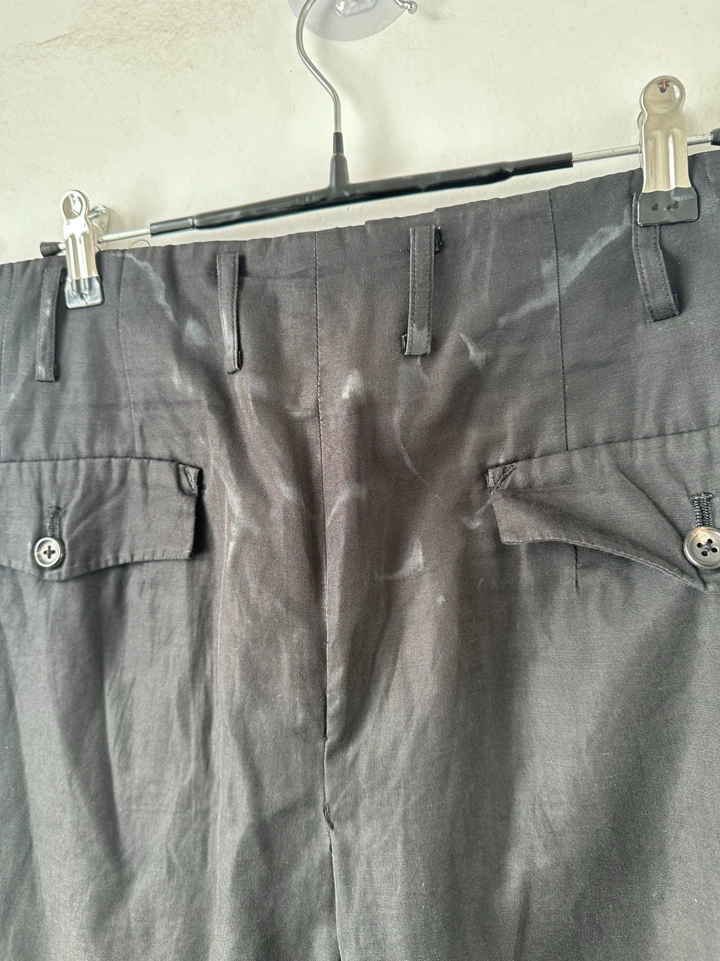 Yohji Yamamoto Yohji Yamamoto 02SS Baggy Pants 4 (Back Waist Color Fade) Size 27" / US 4 / IT 40 - 3 Thumbnail