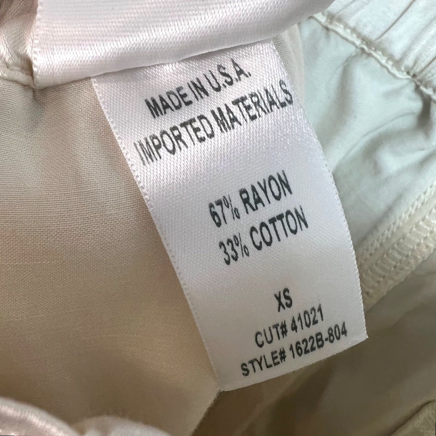 Citizens Of Humanity Citizens Of Humanity Surplus Womens XS Ivory Chino Pants Elastic Waist Tapered 23in Inseam Vintage: No (Note: avoid adding N/A) Size 26" / US 2 / IT 38 - 4 Thumbnail