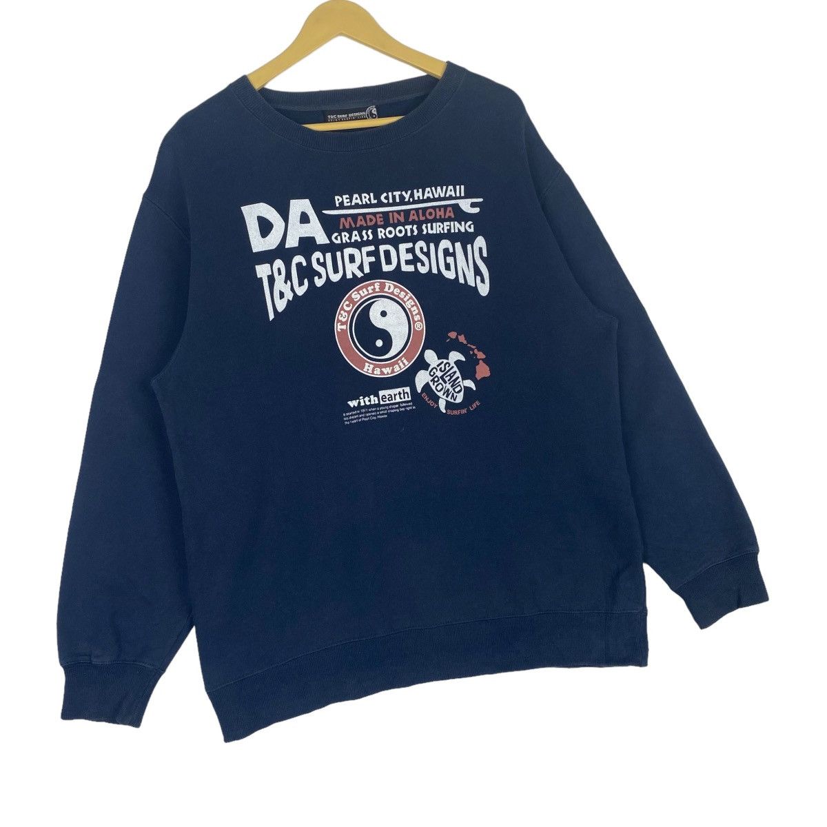 Designer × Vintage T&C Surf Designs Sweatshirt Crewneck Pullover Jumper Size US L / EU 52-54 / 3 - 4 Thumbnail