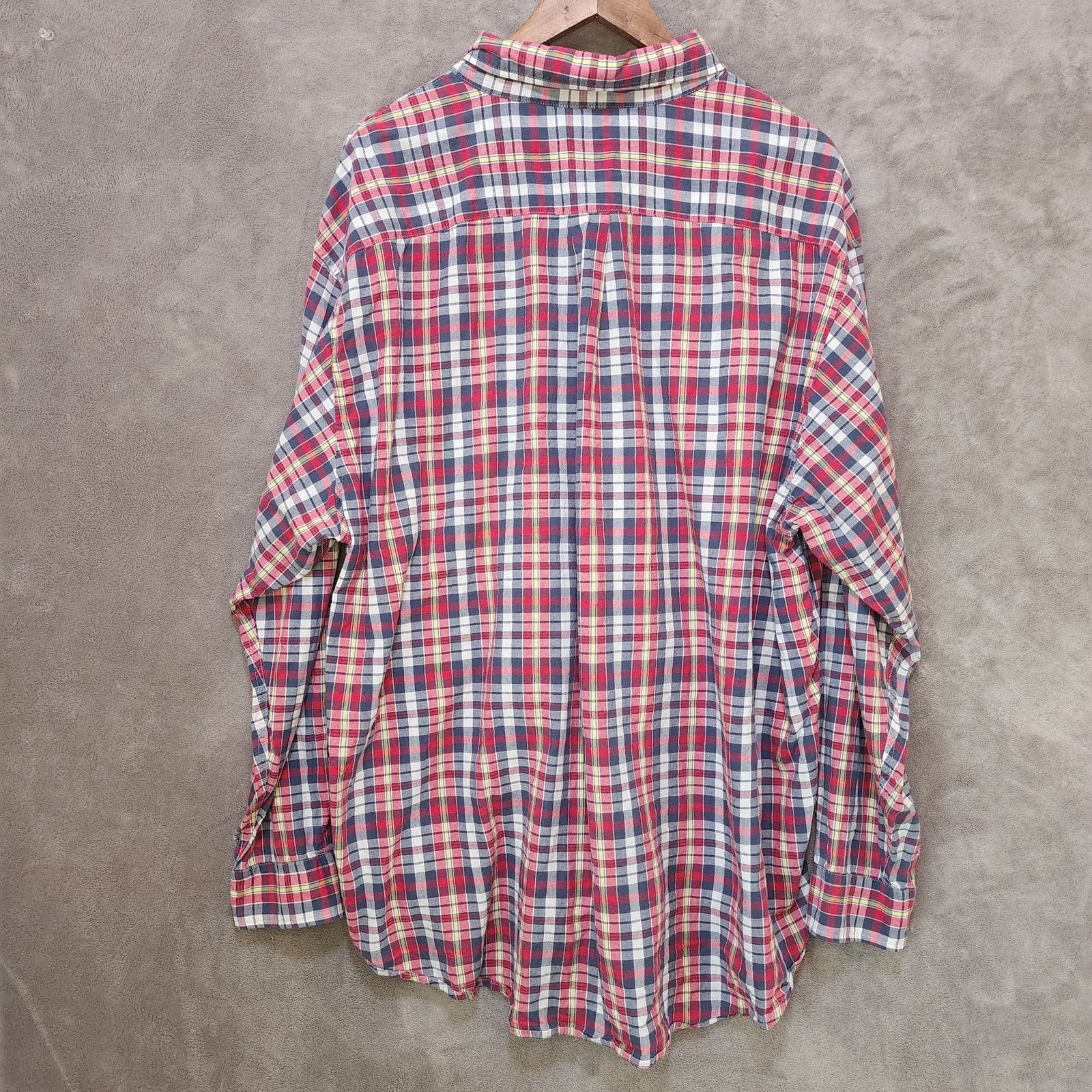 Brooks Brothers Brooks Brothers 346 XXL Plaid Shirt Red White Size US XXL / EU 58 / 5 - 3 Thumbnail