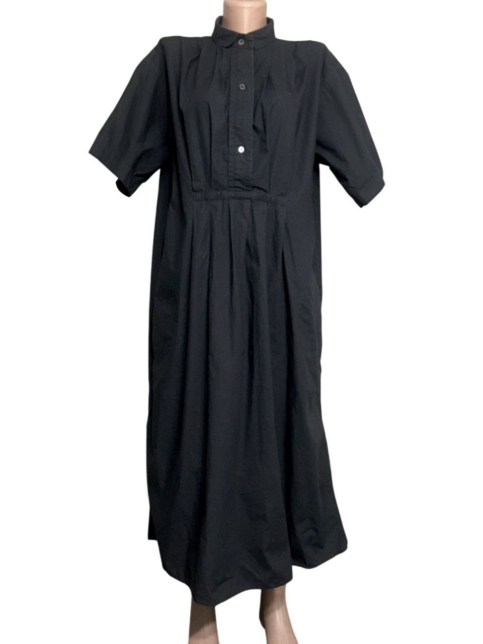 Designer × SOFIE D'HOORE Sofie D’hoore Cotton Black Oversized Dress Size EU 40 Size S / US 4 / IT 40 - 1 Thumbnail