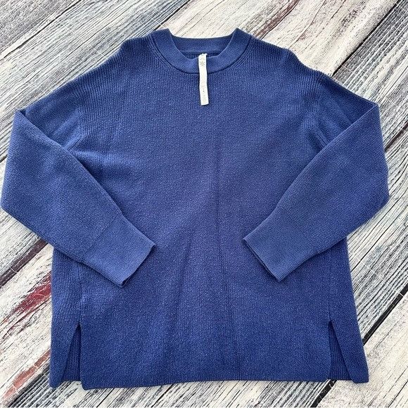 Lululemon Lululemon Merino Wool-Blend Ribbed Crewneck Sweater Heathere Size XL / US 12-14 / IT 48-50 - 2 Thumbnail