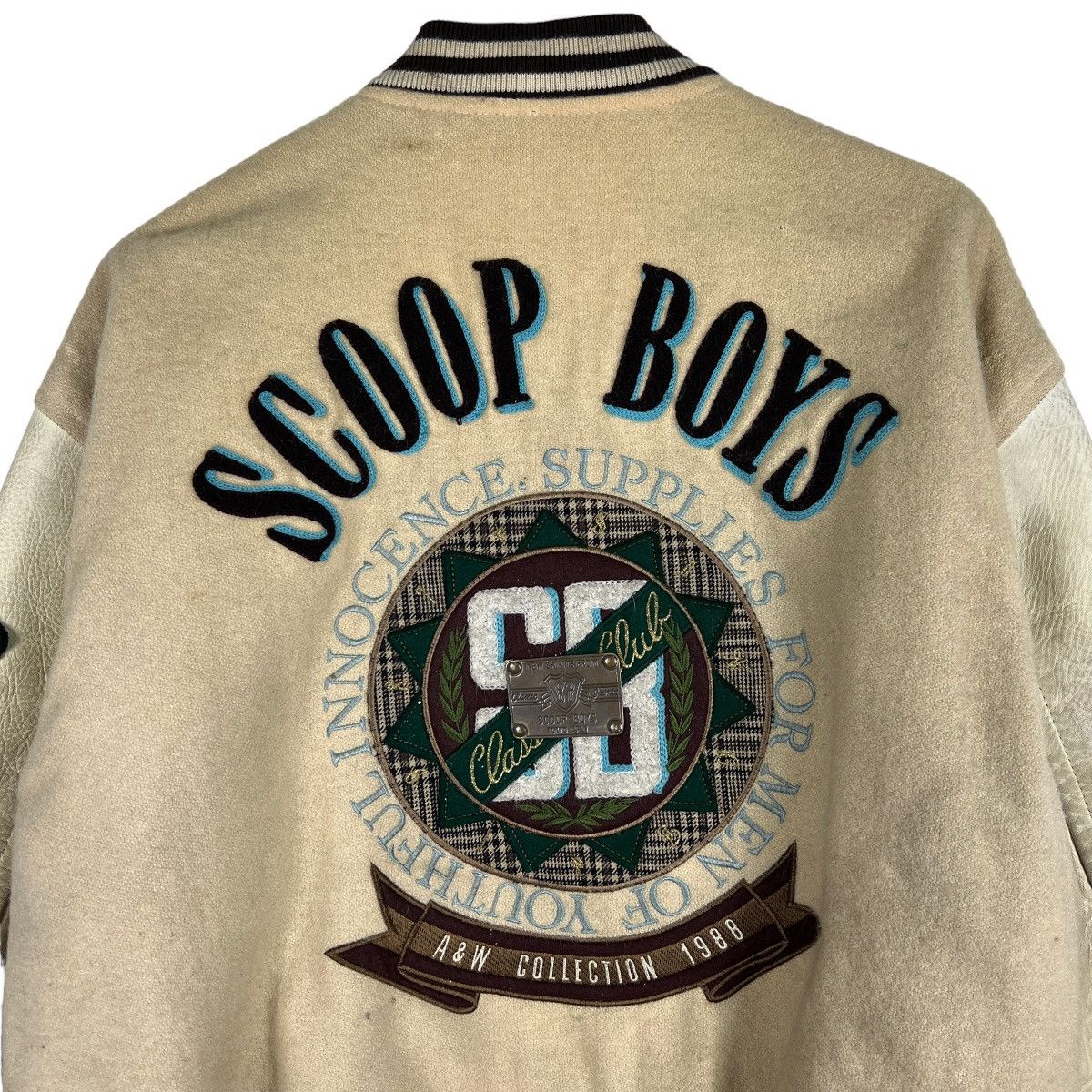 Japanese Brand 🔥 VINTAGE SCOOP BOY VARSITY BOMBER JACKET Size US M / EU 48-50 / 2 - 12 Thumbnail