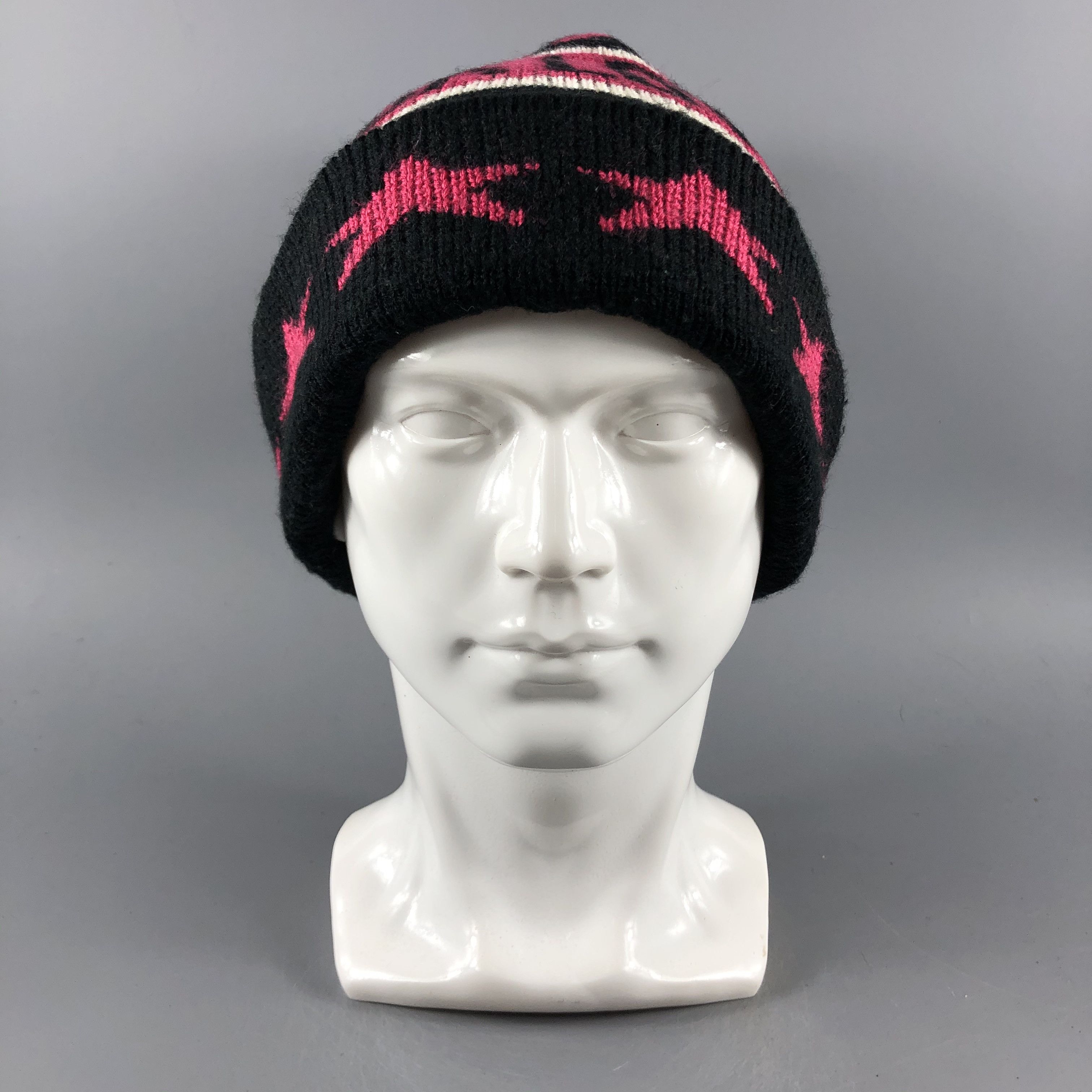 image of Vintage Hats Cuffed Beanie Bobble Snow Cap B511, Men's