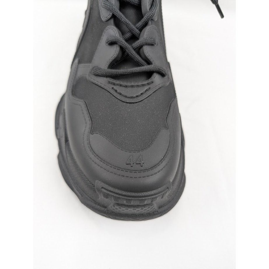 Balenciaga o1rshd1 Molded Triple S Sneakers in Black Size US 11 / EU 44 - 5 Thumbnail