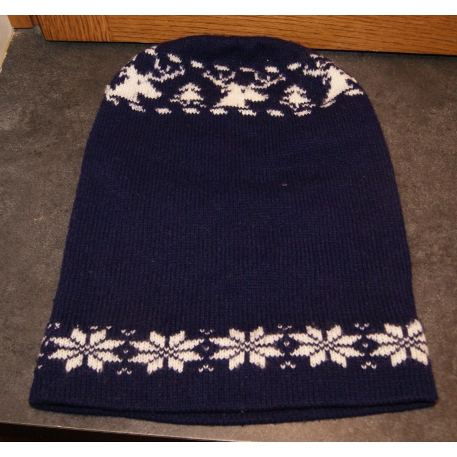 Vintage VTG Ski Mask Snowflake 80 Robber 3 Hole Winter Hat Full Face Size ONE SIZE - 3 Thumbnail