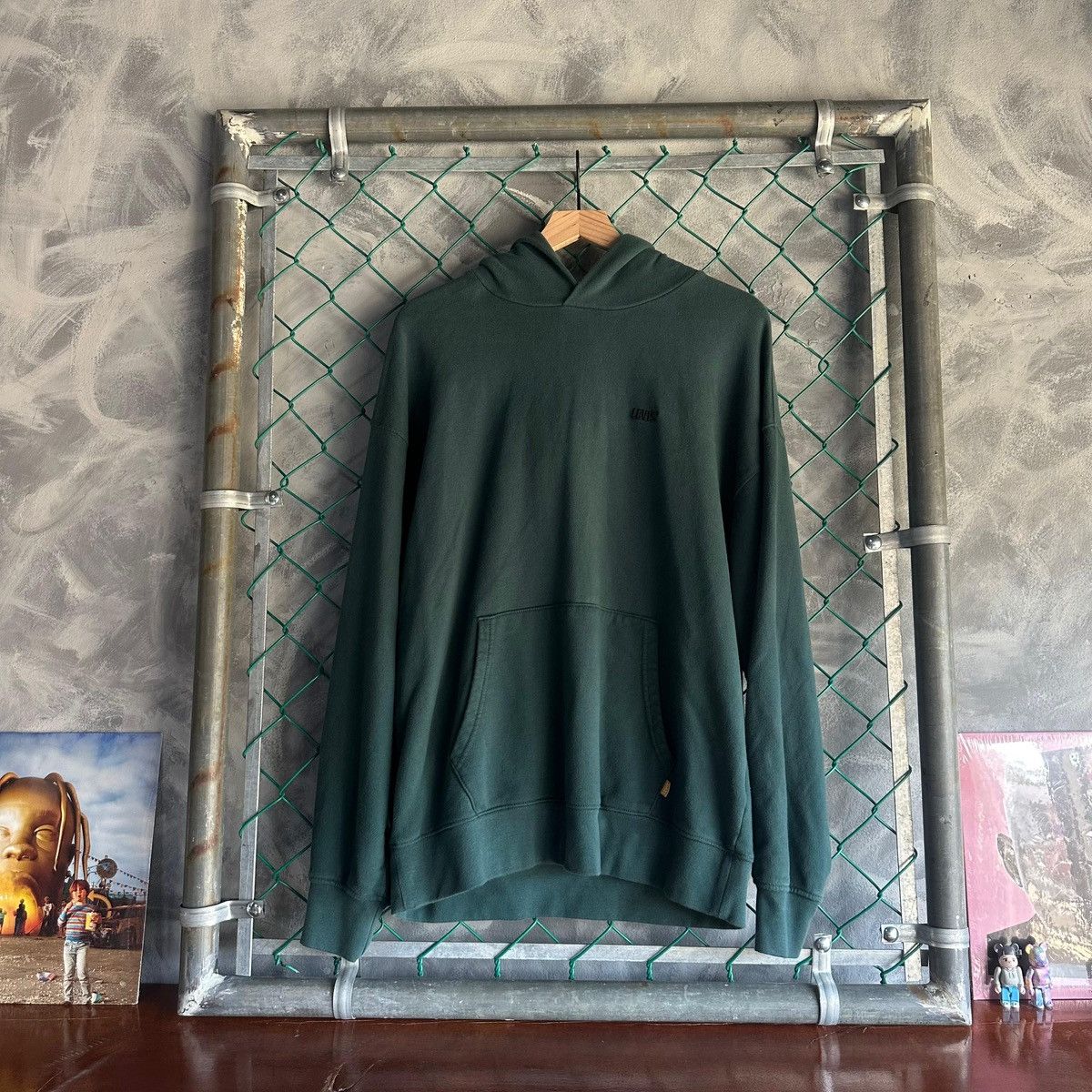 Levi's × Vintage Levis Sweater Green Gold Tab Relaxed Fit Hoodie Pullover Size US M / EU 48-50 / 2 - 1 Thumbnail