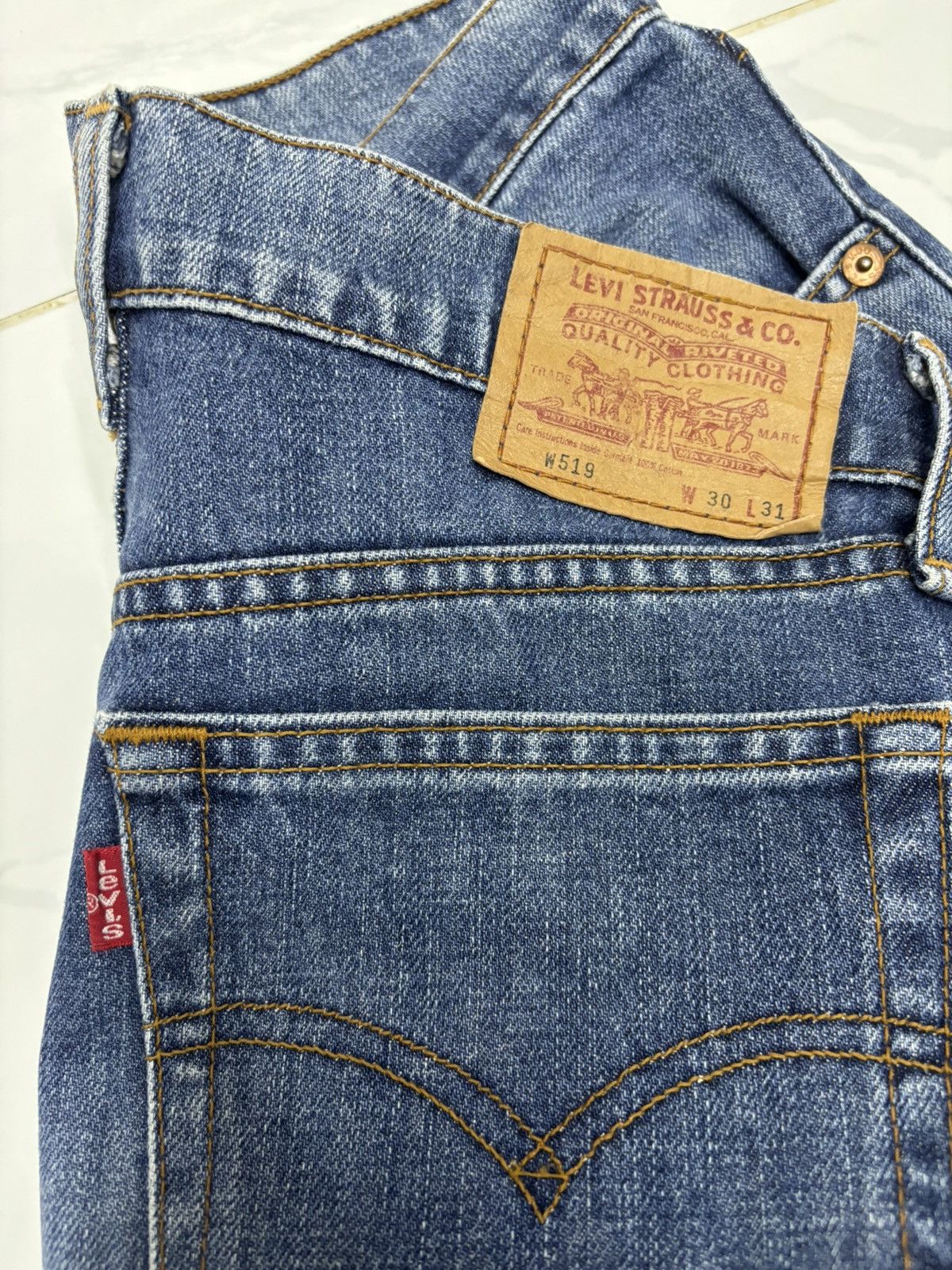 Levi's × Levi's Vintage Clothing Vintage Levis W519 Made In Japan Washed Denim Jeans Size 28" / US 6 / IT 42 - 9 Thumbnail