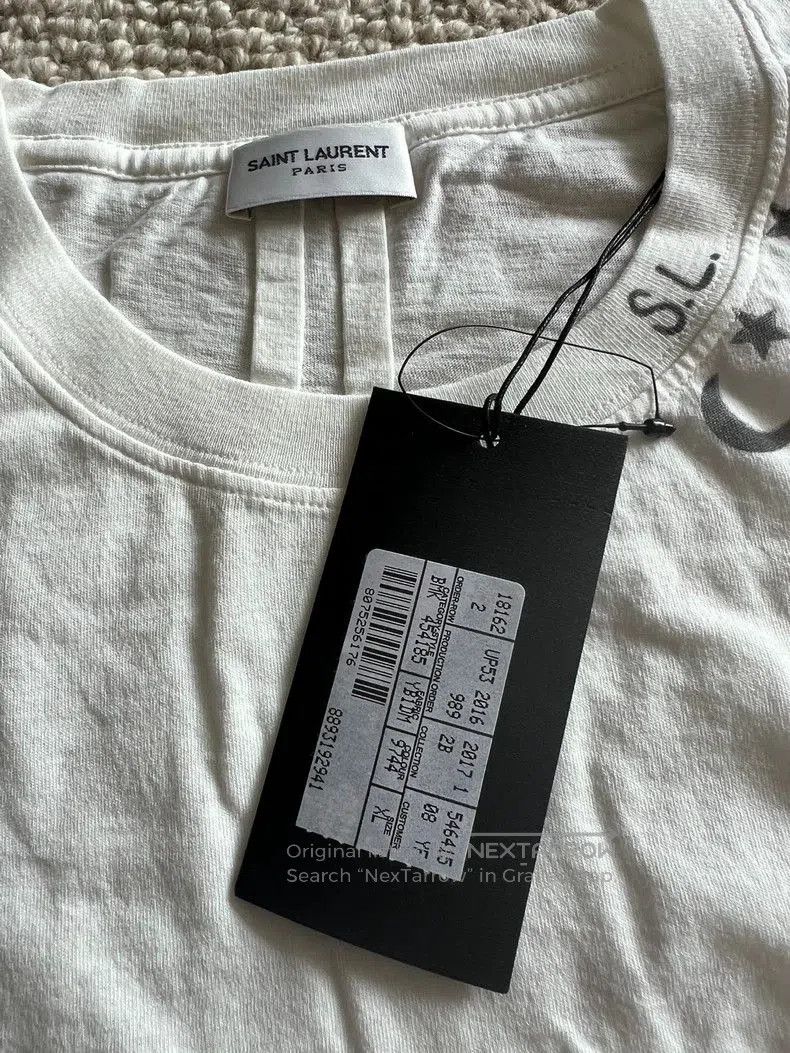 Saint Laurent Paris Saint Laurent Hedi Slimane Vintage White T-Shirt. Size US XL / EU 56 / 4 - 3 Thumbnail