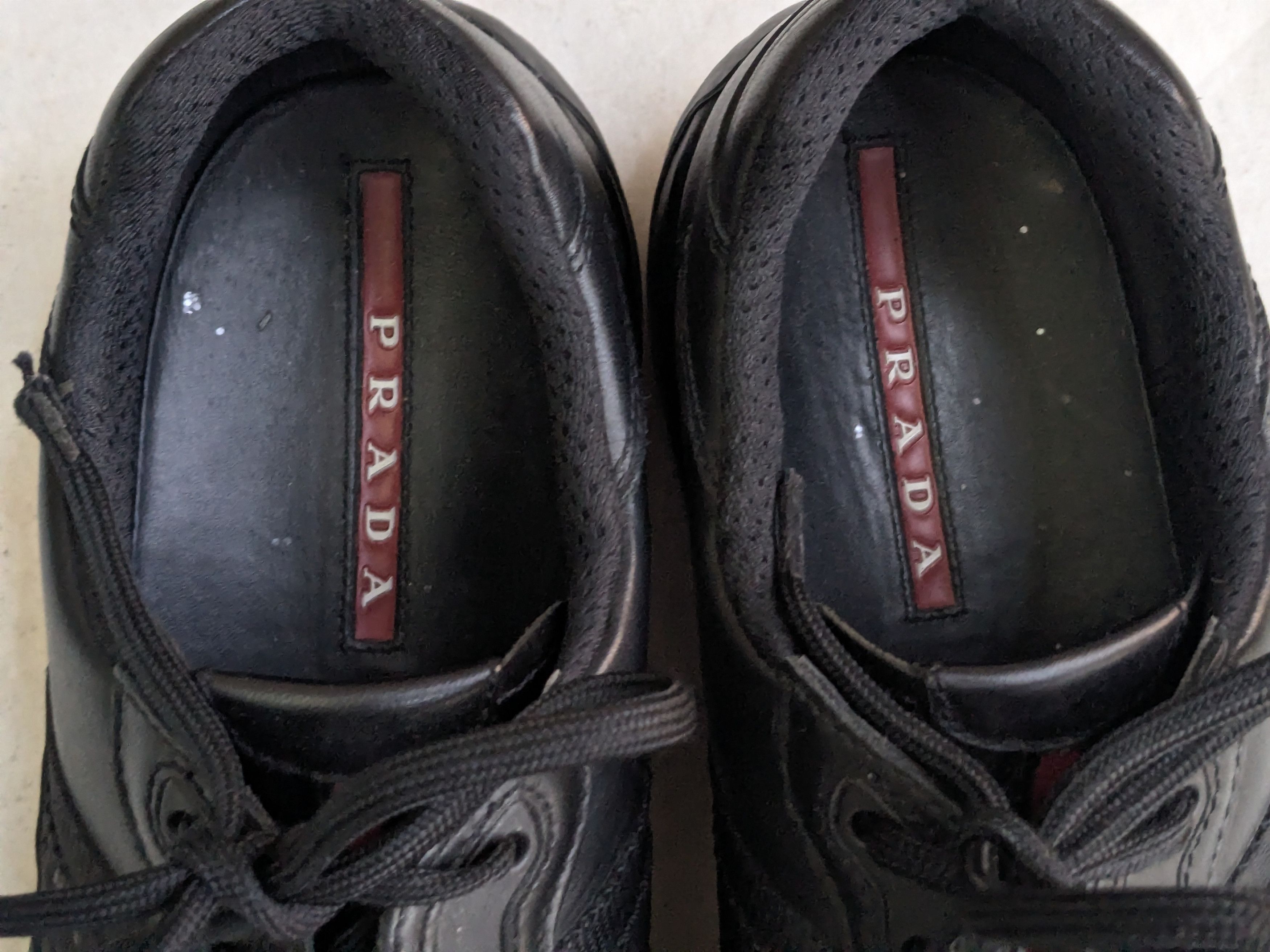 Prada Prada America's Cup Black Red Leather 9 Low Size US 9 / EU 42 - 7 Thumbnail