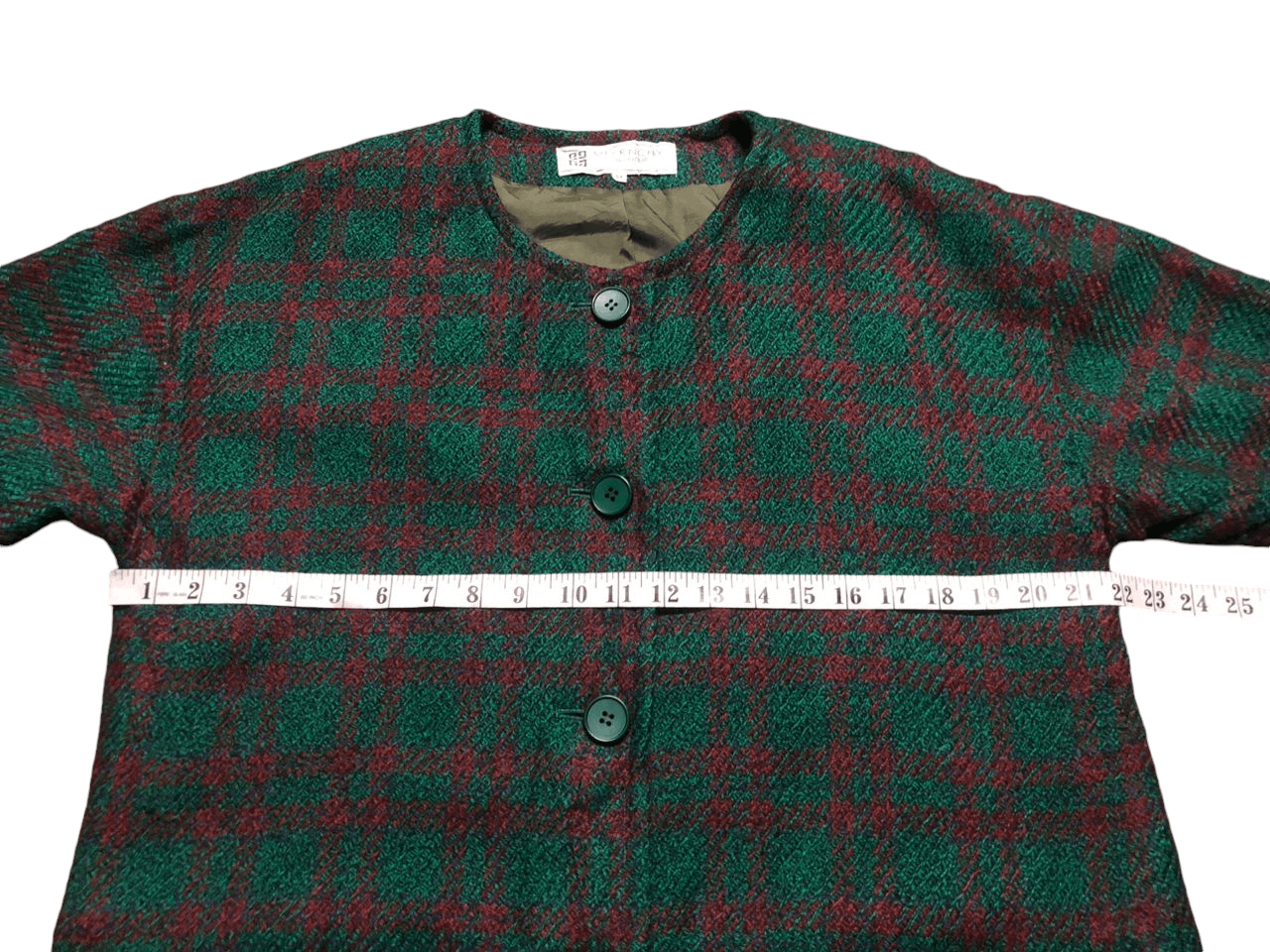 Givenchy × Vintage 💥Vintage Givenchy Glamour Plaid Coat Jacket Size L / US 10 / IT 46 - 17 Thumbnail
